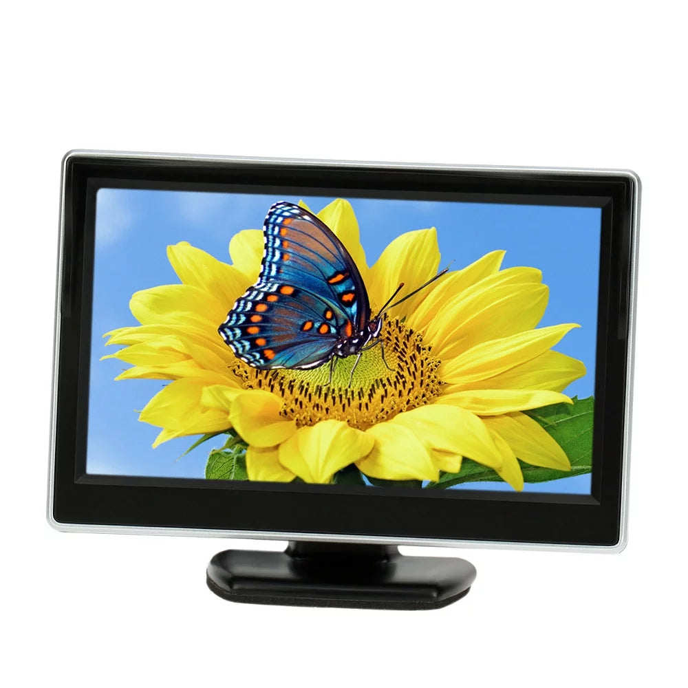 Tomshoo 5 Inch TFT LCD Display Monitor Car Rear View Backup Reverse System + Parking Camera, Clear Image, Easy Installation, Ideal Cars and Trucks
