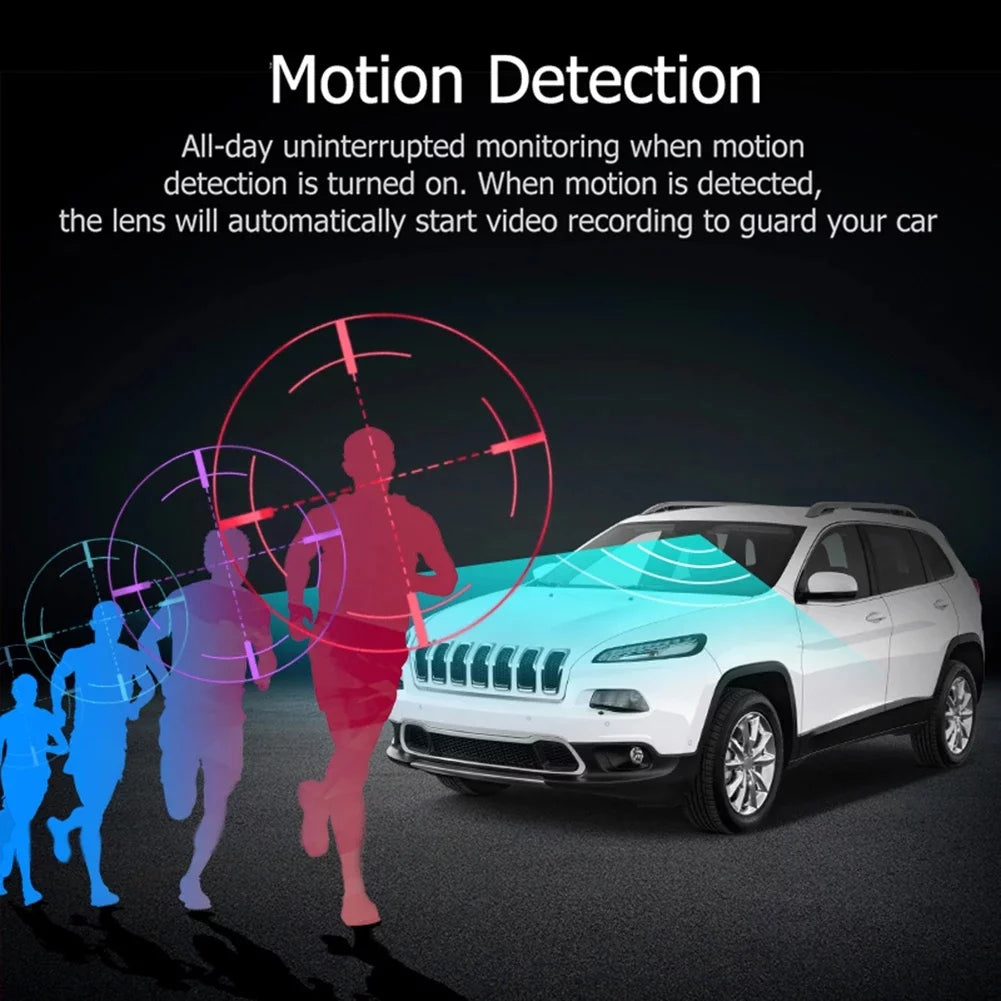 1080P Dual Lens Car DVR Dash Cam Video Recorder G-Sensor Front and Rear Camera