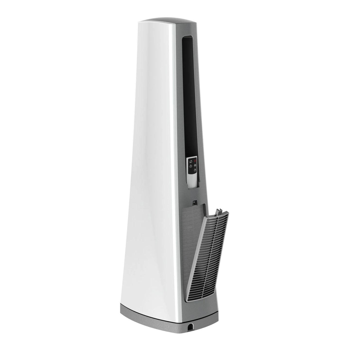 Lasko 36" 4-Speed Oscillating Bladeless Tower Fan with Timer and Remote, Gray, AC615, New