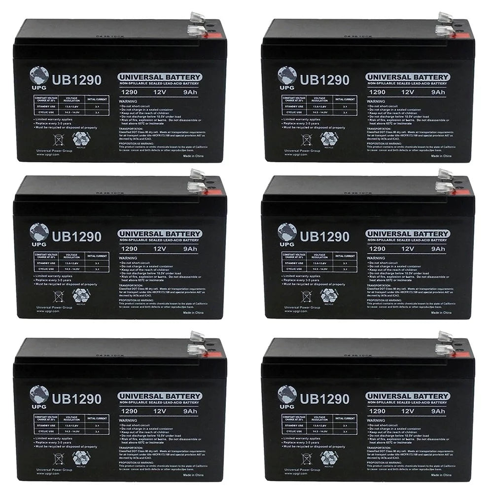 12V 9Ah SLA Battery The Evo 500w Electric Scooter - 6 Pack
