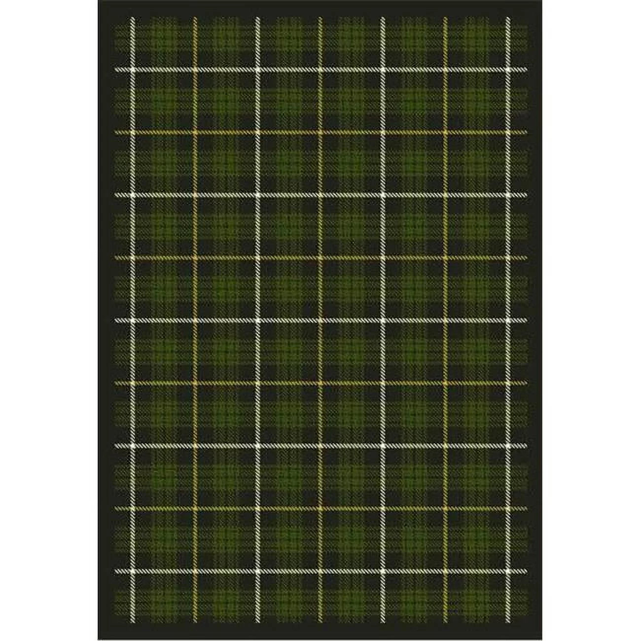 Joy Carpets Bit O ft. Scotch Pine 3 ft.10 in. x 5 ft.4 in. WearOn Nylon Machine Tufted- Cut Pile Whimsy Rug