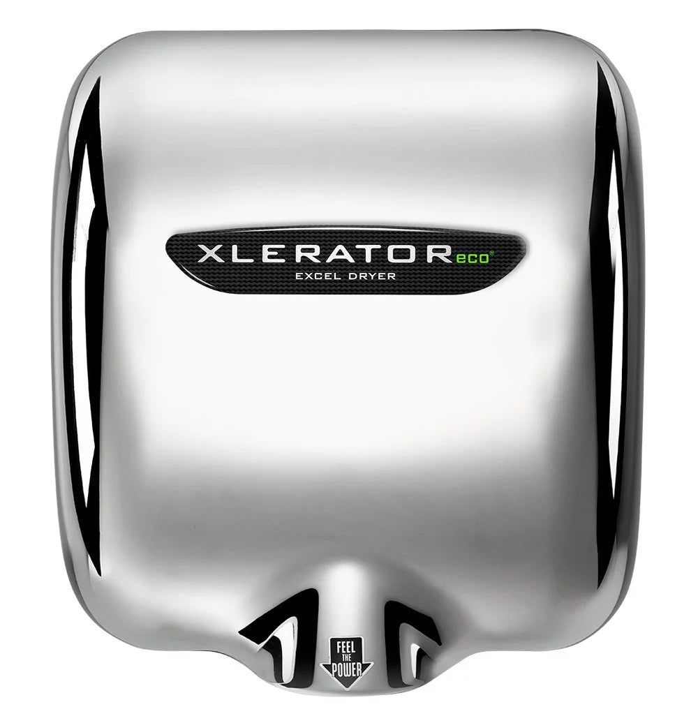 Excel Dryer XL-CV-ECO Hand Dryer XLERATOR XL-C-ECO Automatic, Surface-Mounted, Cast Shield Chrome Plated, 208-277V Standard Nozzle