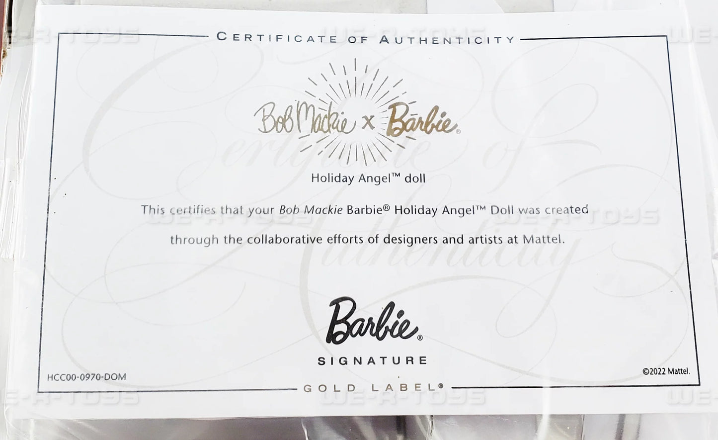 Barbie Bob Mackie Holiday Angel Doll Mattel 2022 #HCC00 NEW