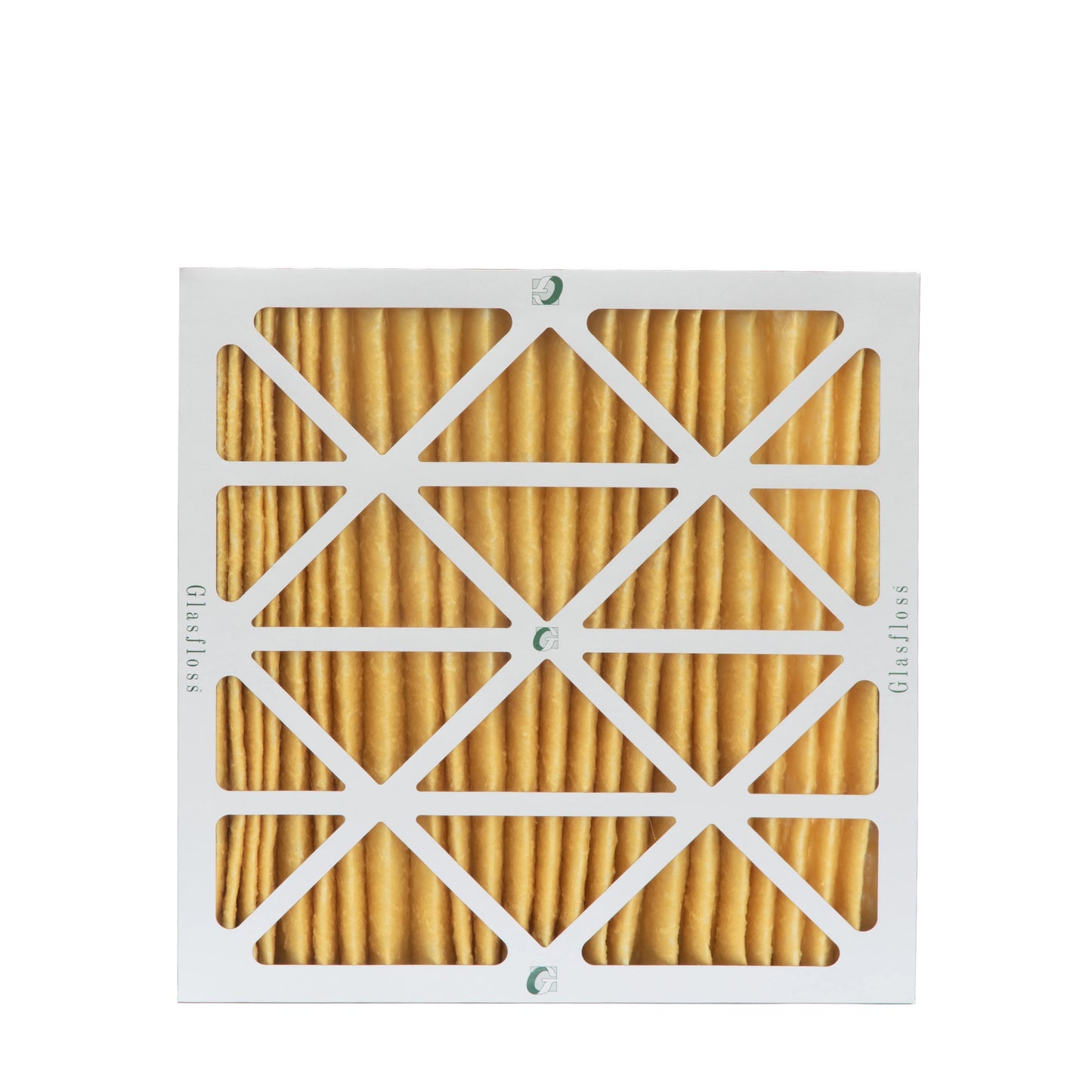3 Pack of 20x20x2 MERV 11 Pleated 2" Inch Air Filters by Glasfloss. Actual Size: 19-1/2 x 19-1/2 x 1-3/4