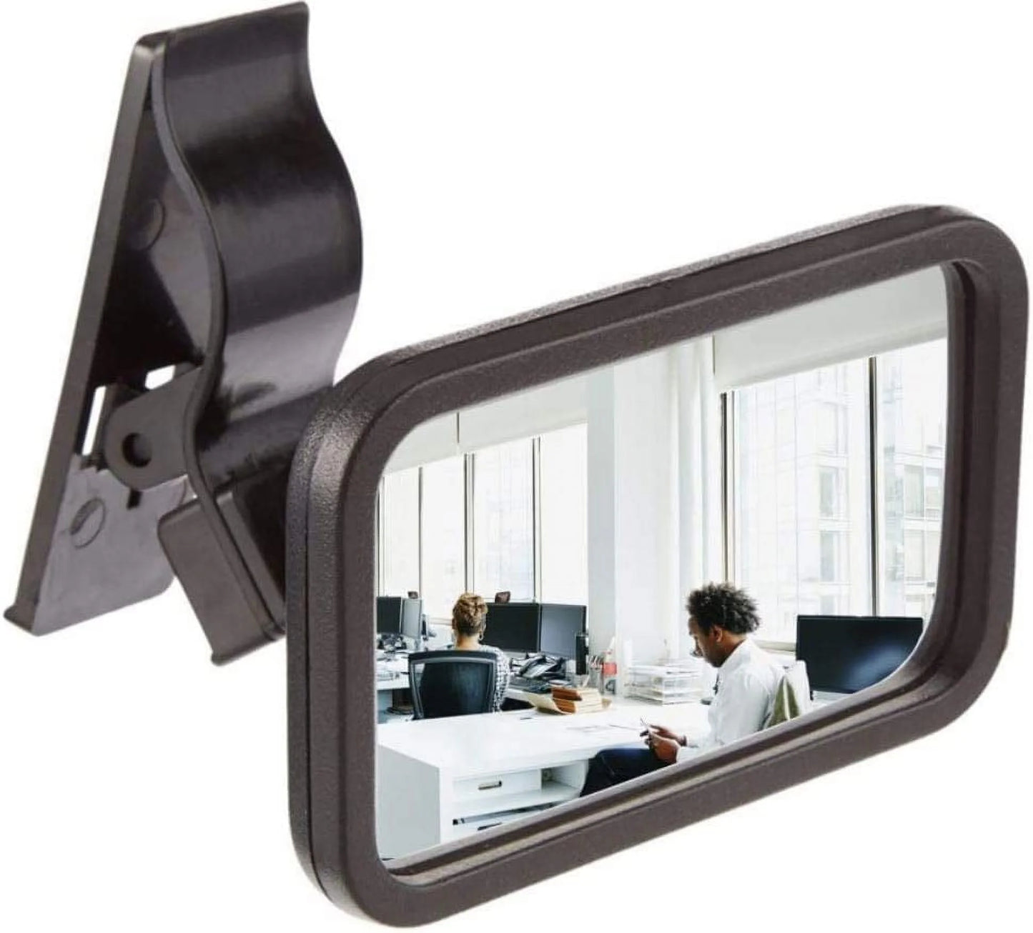 -On Rear View Mirror PC Monitors or Anywhere by (2 pack)