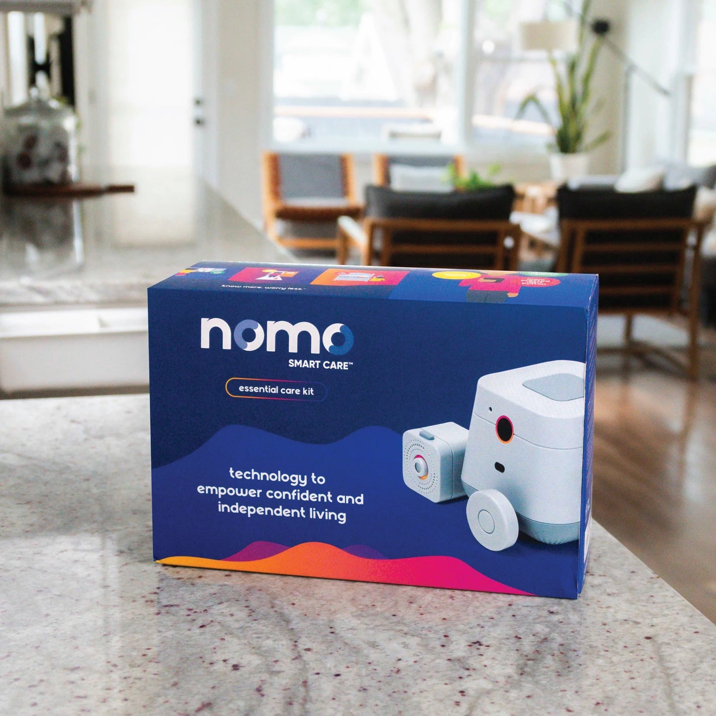 Nomo Smart Care™ Essential Care Kit – 24/7 911 Dispatch Support, Automatic Alerts, Secure Monitoring, Connected Caregiving