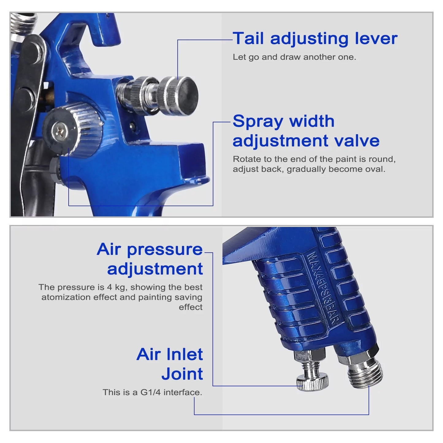 Yabuy HVLP Car Paint Spraying Tool Set 600CC Large Capacity Air Sprayer Stainless Steel Airbrush Kit Auto Paint Repairing Device