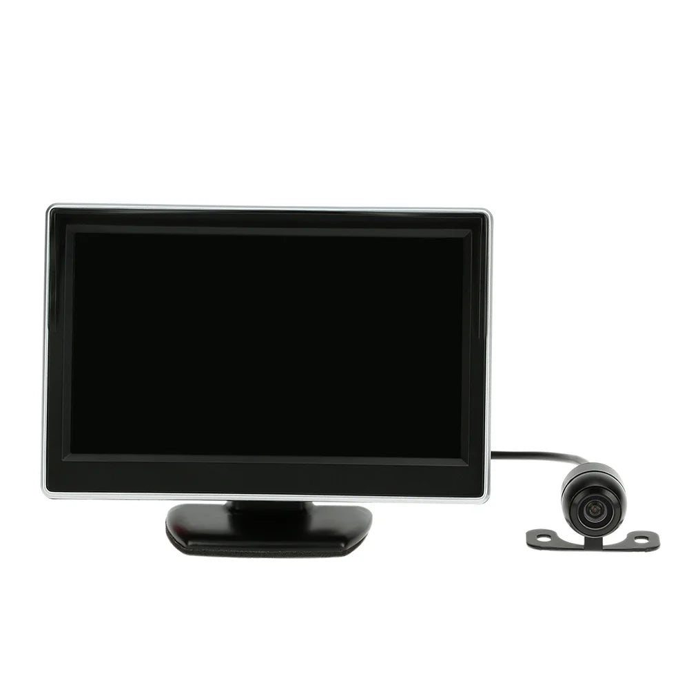 Tomshoo 5 Inch TFT LCD Display Monitor Car Rear View Backup Reverse System + Parking Camera, Clear Image, Easy Installation, Ideal Cars and Trucks