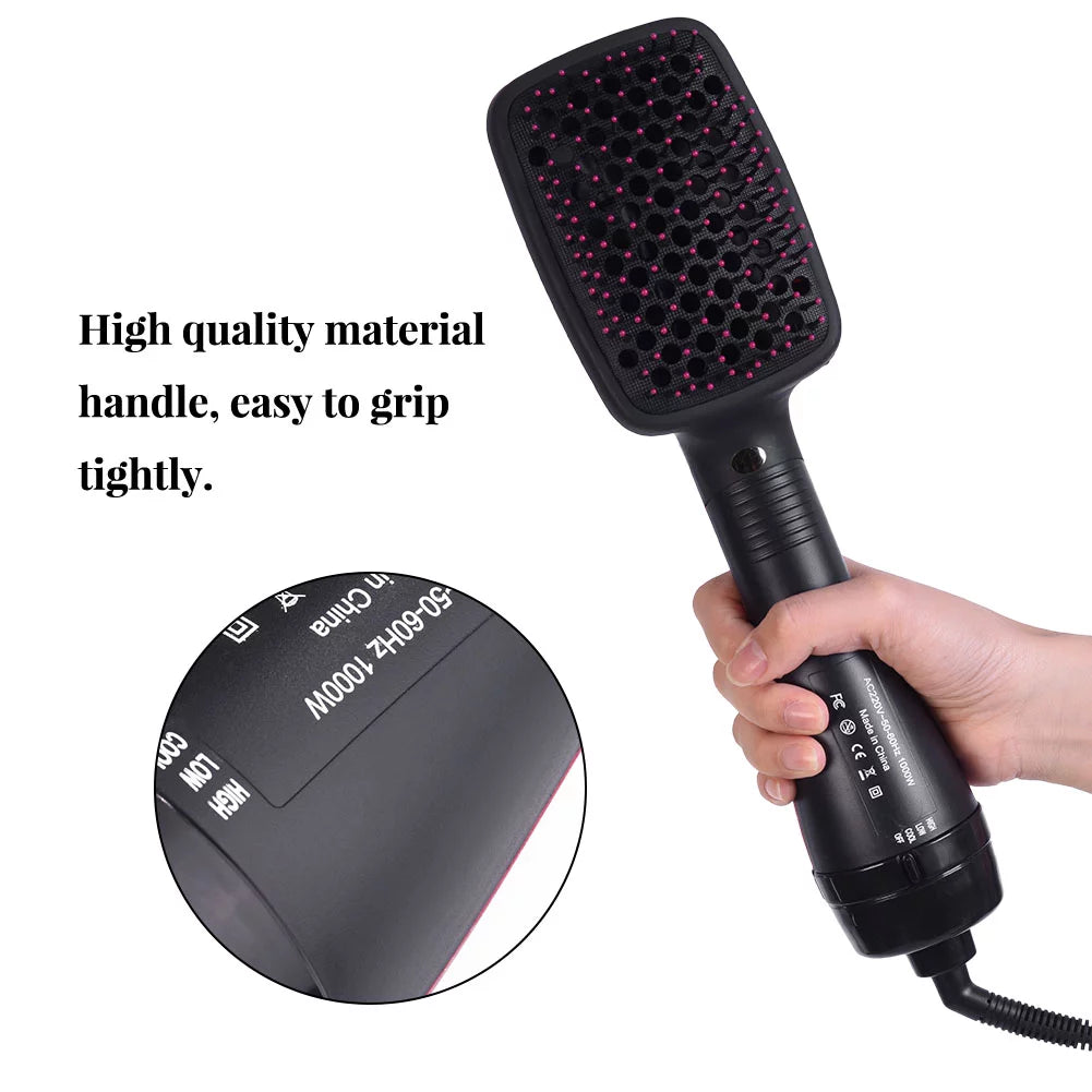 2 In 1 Multifunctional Anion Hair Dryer Brush Comb Styler Hairdressing Tool, Hair Blow Dryer, Paddle Brush