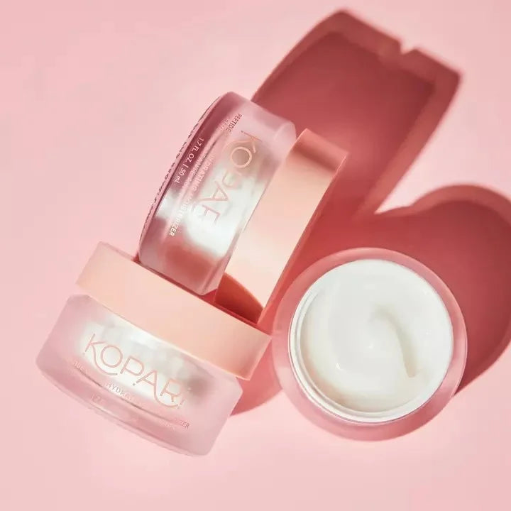 Kopari Peptide Glow Hydrating Cream Face Moisturizer, Supports Anti Aging, Helps Smooth Fine Lines and Wrinkles, Lightweight Moisturizing Face Lotion, Boosts Collagen, Cruelty Free, Vegan, 1.7 Fl Oz