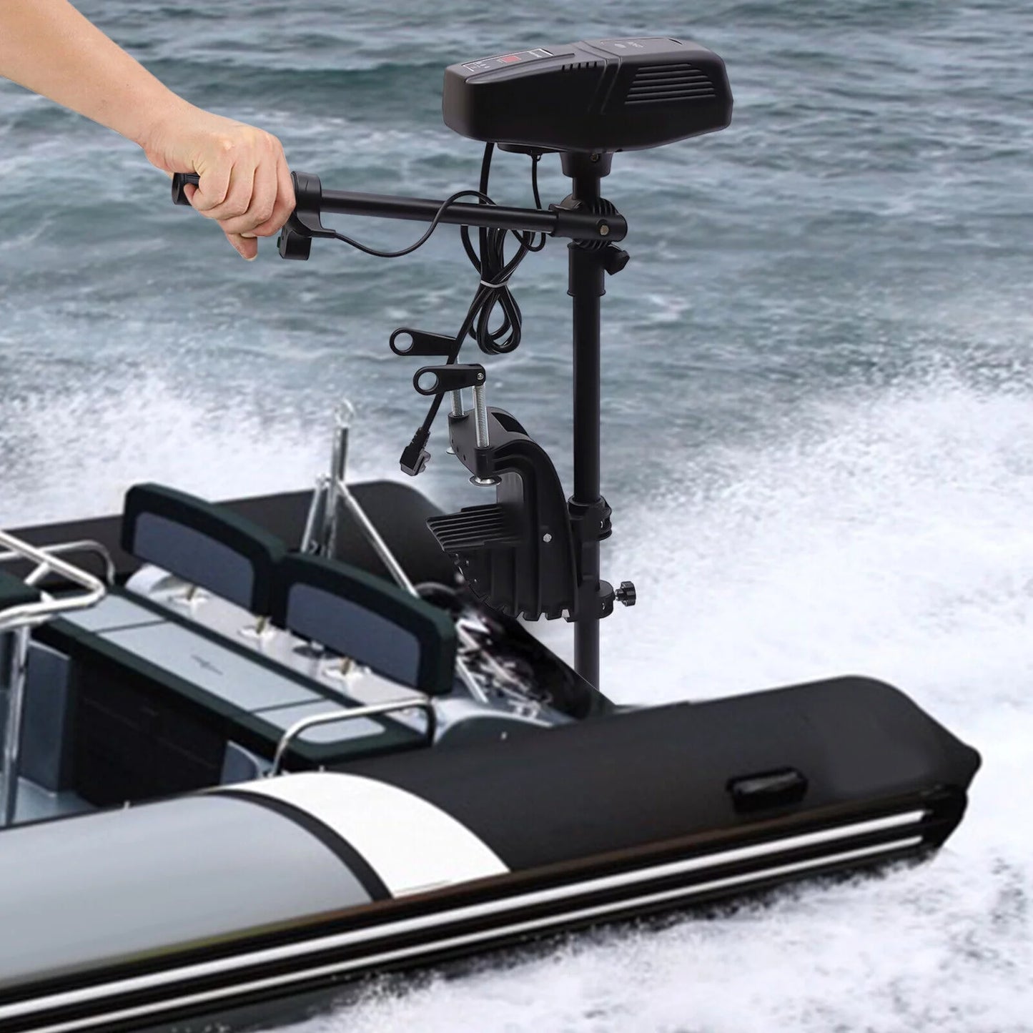 260lbs 48V Heavy Duty Electric Outboard Motor Fishing Craft Engine Trolling Motor