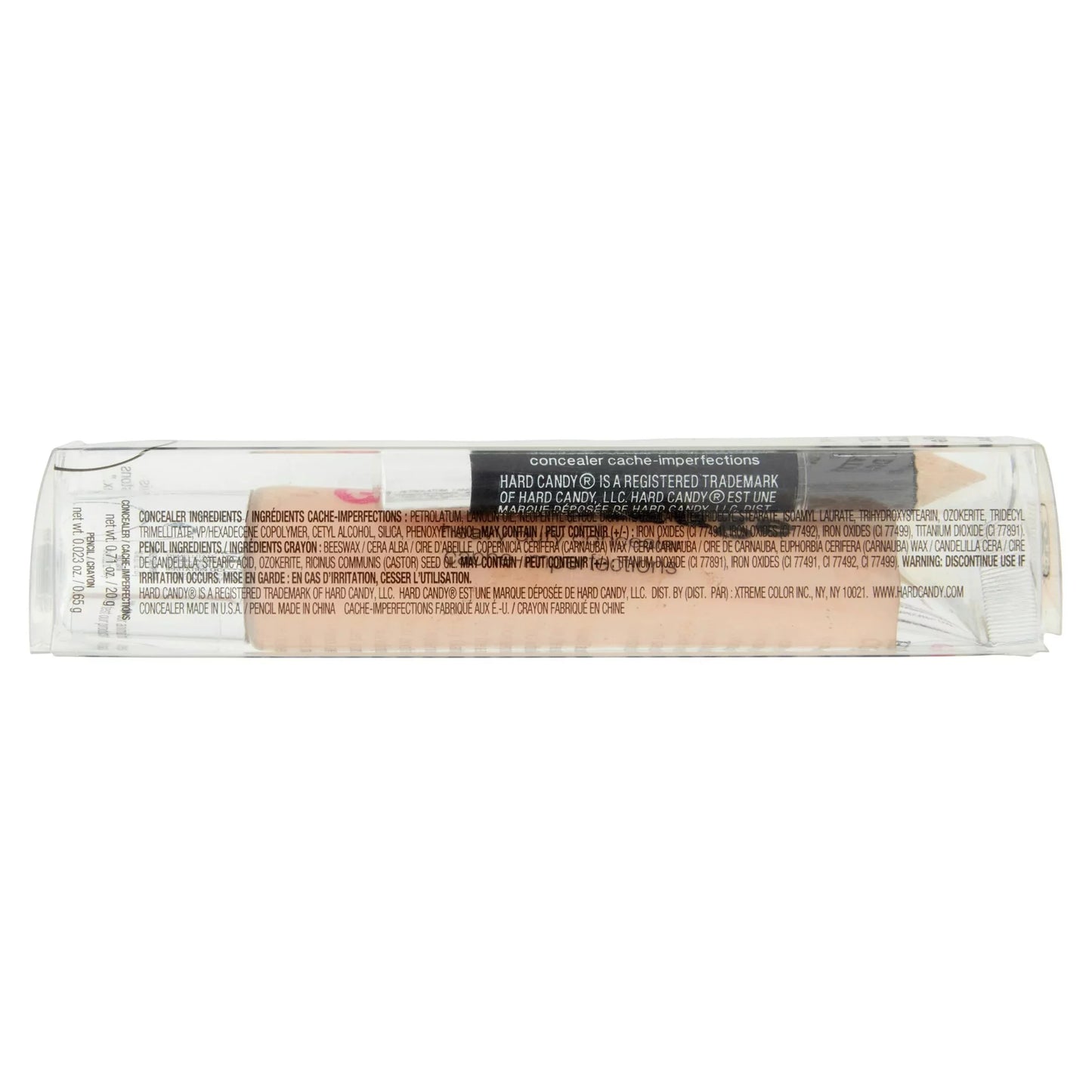 2 PACK HARD CANDY HEAVY DUTTY CONCEALER WITH CONCEALER PENCIL - NUDE BEIGE 1095