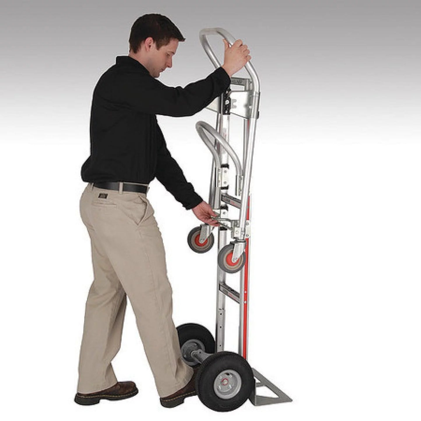 Magliner GMK81UA4 500 lbs Pneumatic Wheels Gemini Senior Convertible Hand Truck - 10 in.