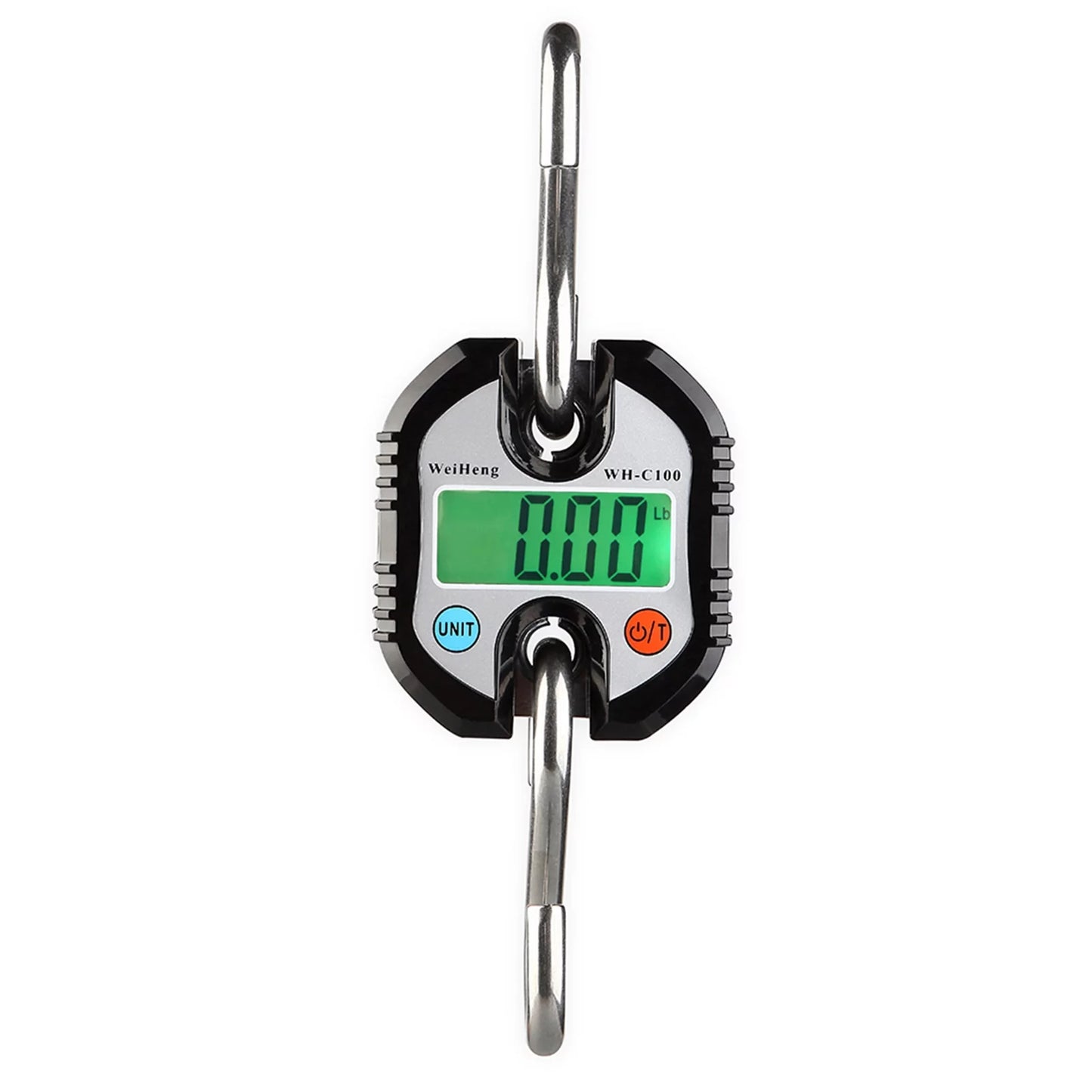 WeiHeng Portable Digital Luggage Scale Fish Scale with Tracking and Tare Function 150kg Double- Scale Digital Hanging Scale