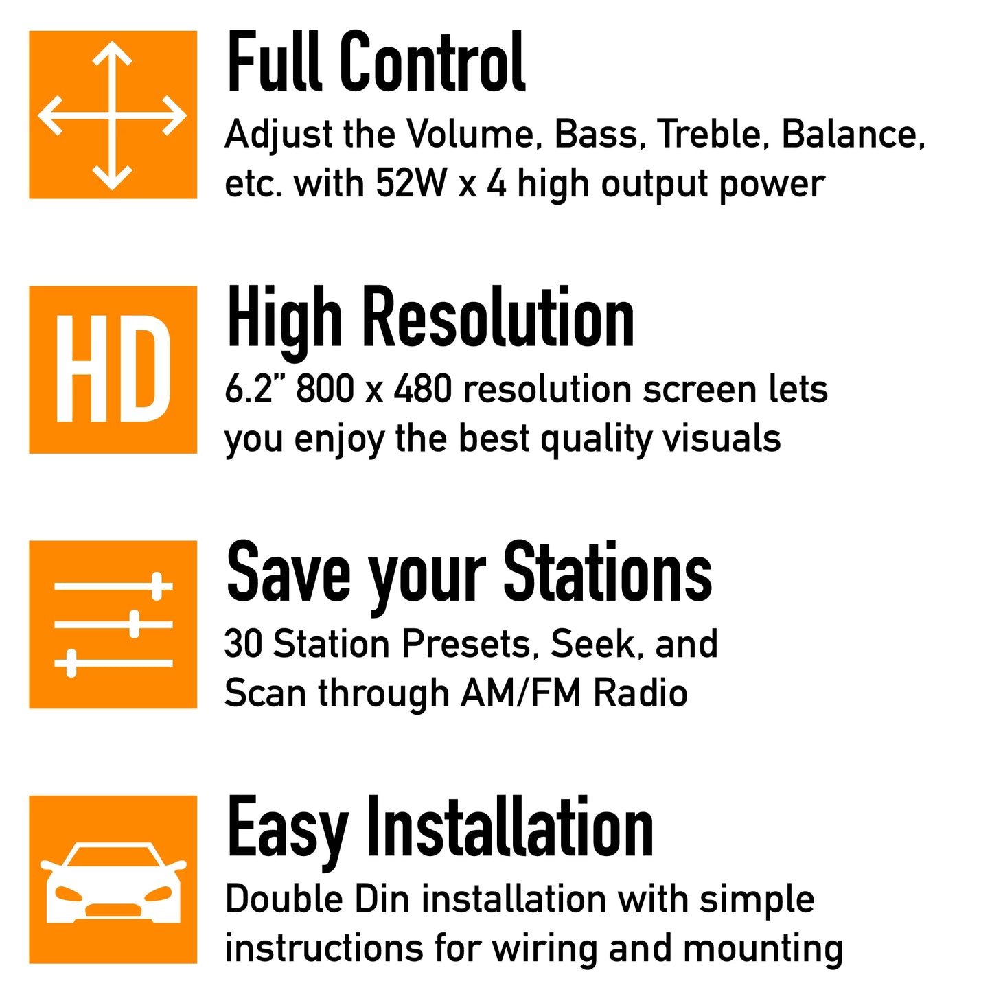 XO Vision XOD1752BT 6.2" Touch Screen In-Dash DVD Receiver