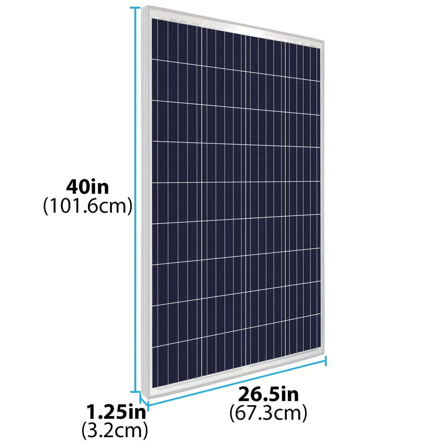 100Watt Solar Panel 12V Poly Battery Charger Solartech Power SPM100P-TS-N