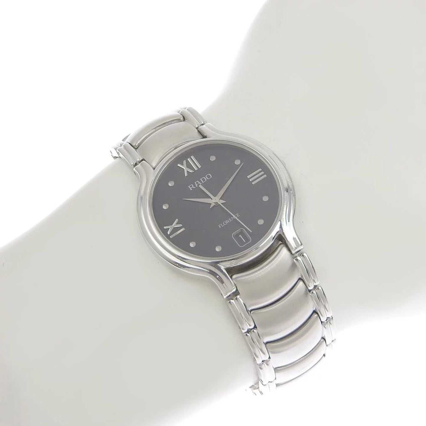 Pre-Owned Rado RADO Florence men's quartz battery watch black dial 115 3777 4 (Good)