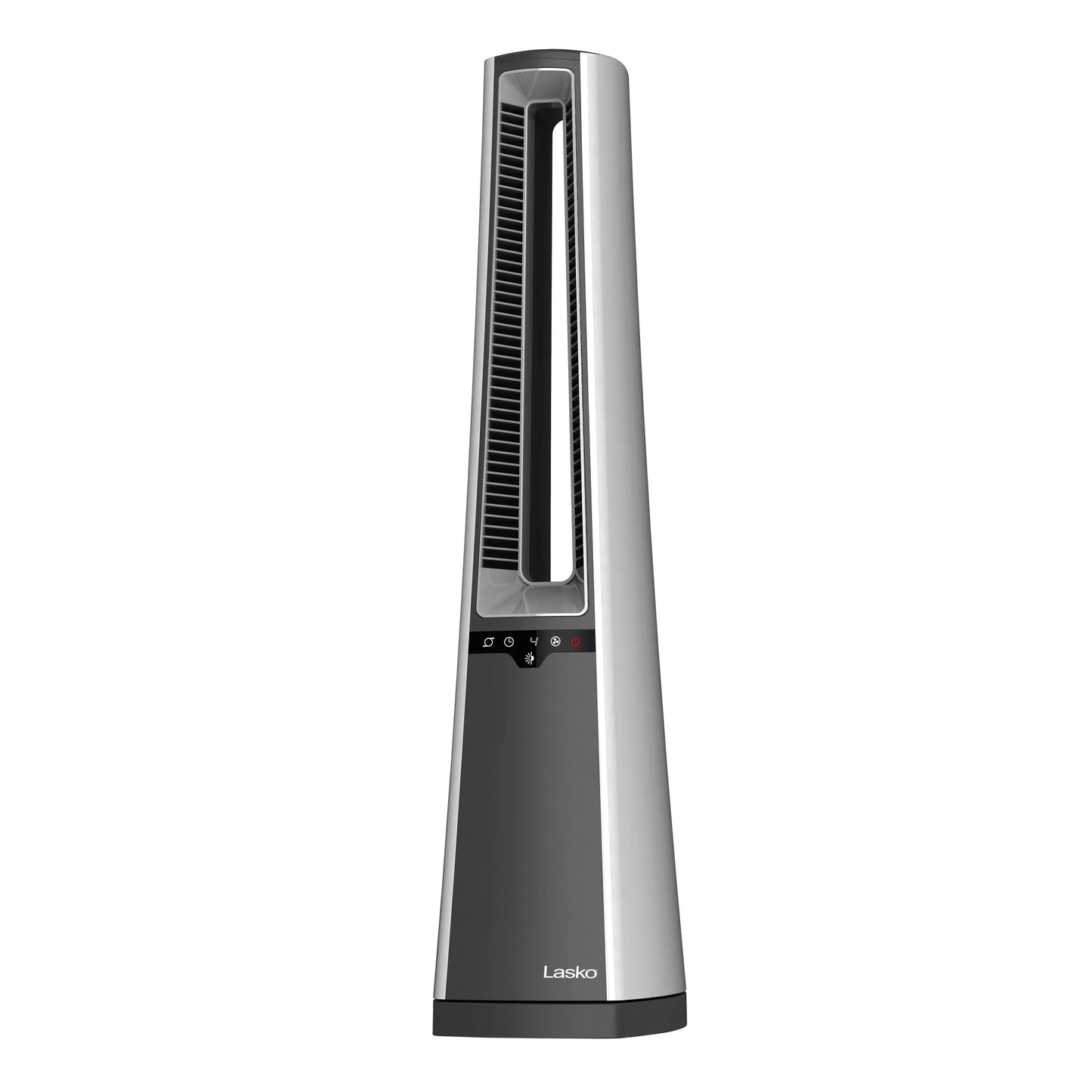 Lasko 36" 4-Speed Oscillating Bladeless Tower Fan with Timer and Remote, Gray, AC615, New