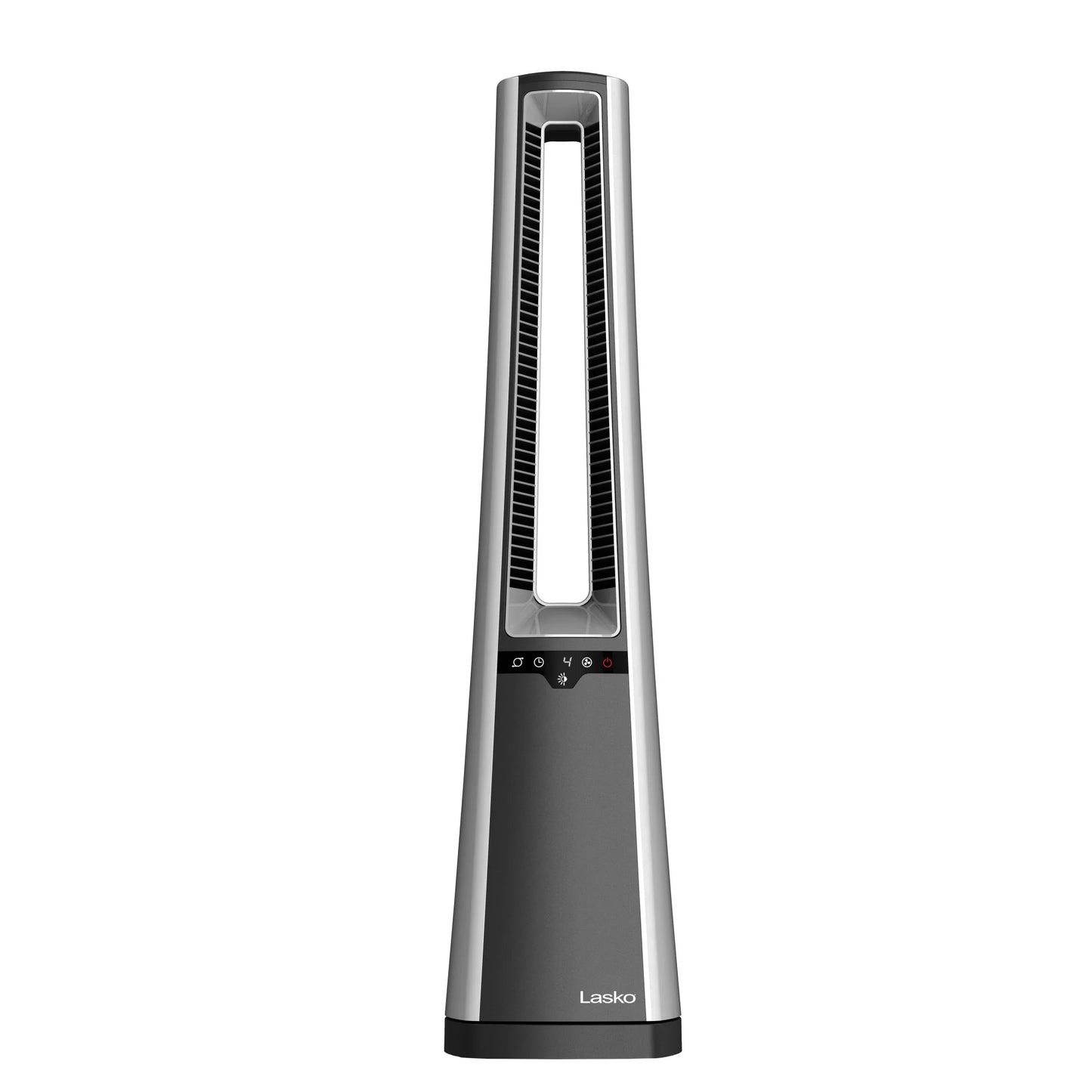 Lasko 36" 4-Speed Oscillating Bladeless Tower Fan with Timer and Remote, Gray, AC615, New