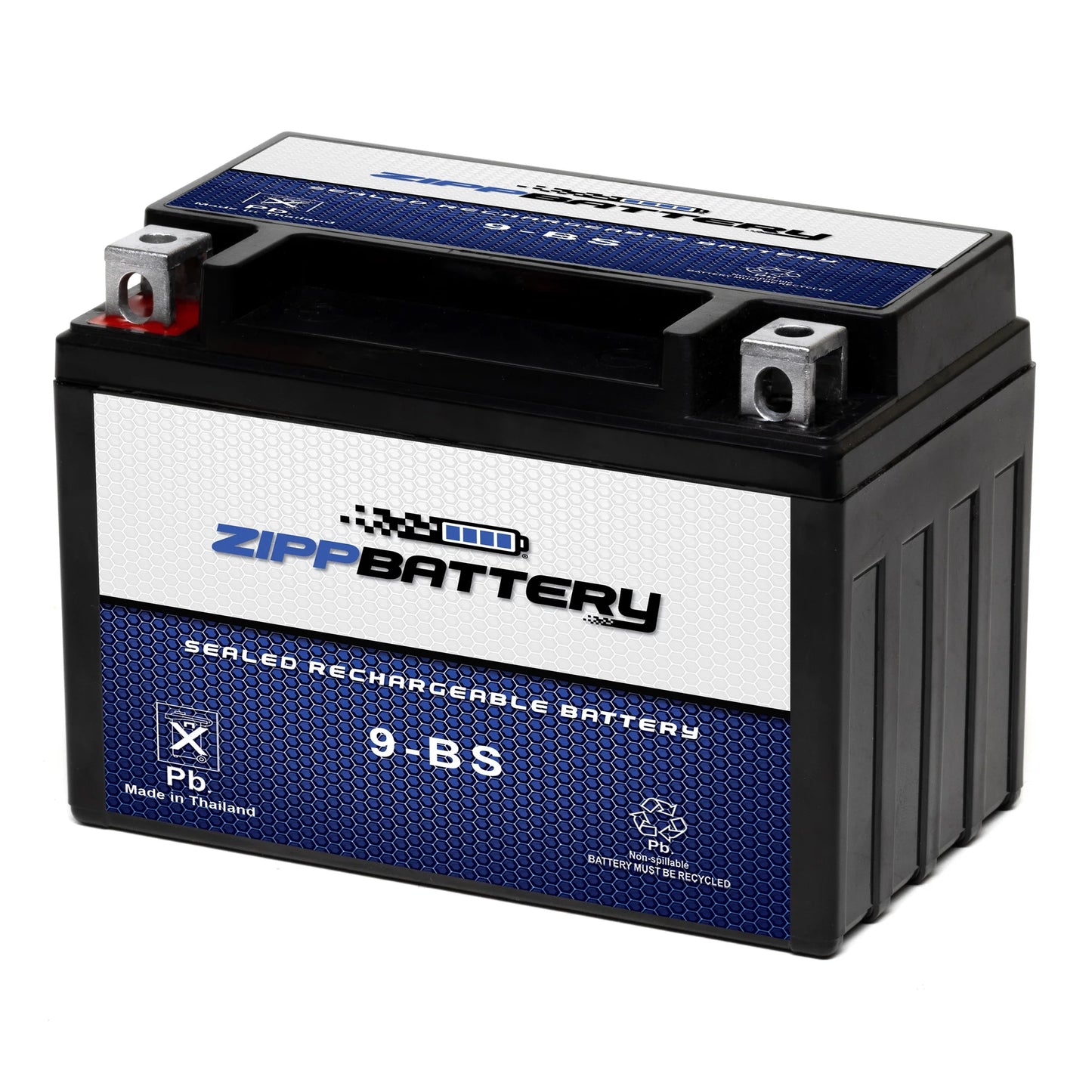 Zipp Battery YTX9-BS (9-BS 12 Volt,8 Ah, 120 CCA) Motorcycle Battery Suzuki 600cc Rf600r S 1996