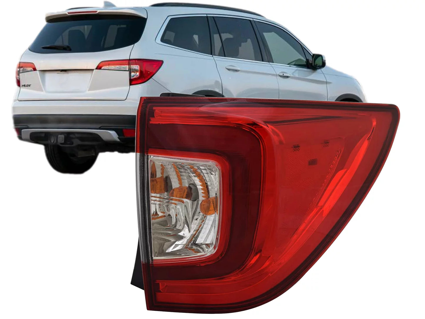 APA Replacement Outer Tail Light 2019 2020 2021 2022 Pilot with Bulb Passenger Right Side 33500TG7A11 HO2805120