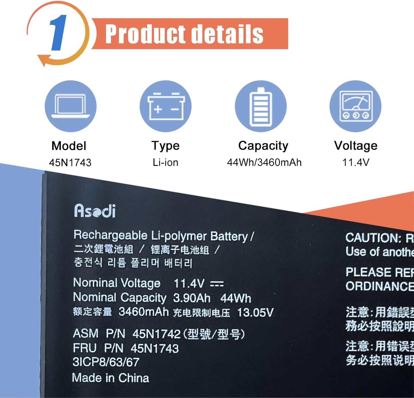 45N1742 Laptop y with Lenovo ThinkPad T550 T550s T560 W550 W550s P50S Series Notebook 45N1740