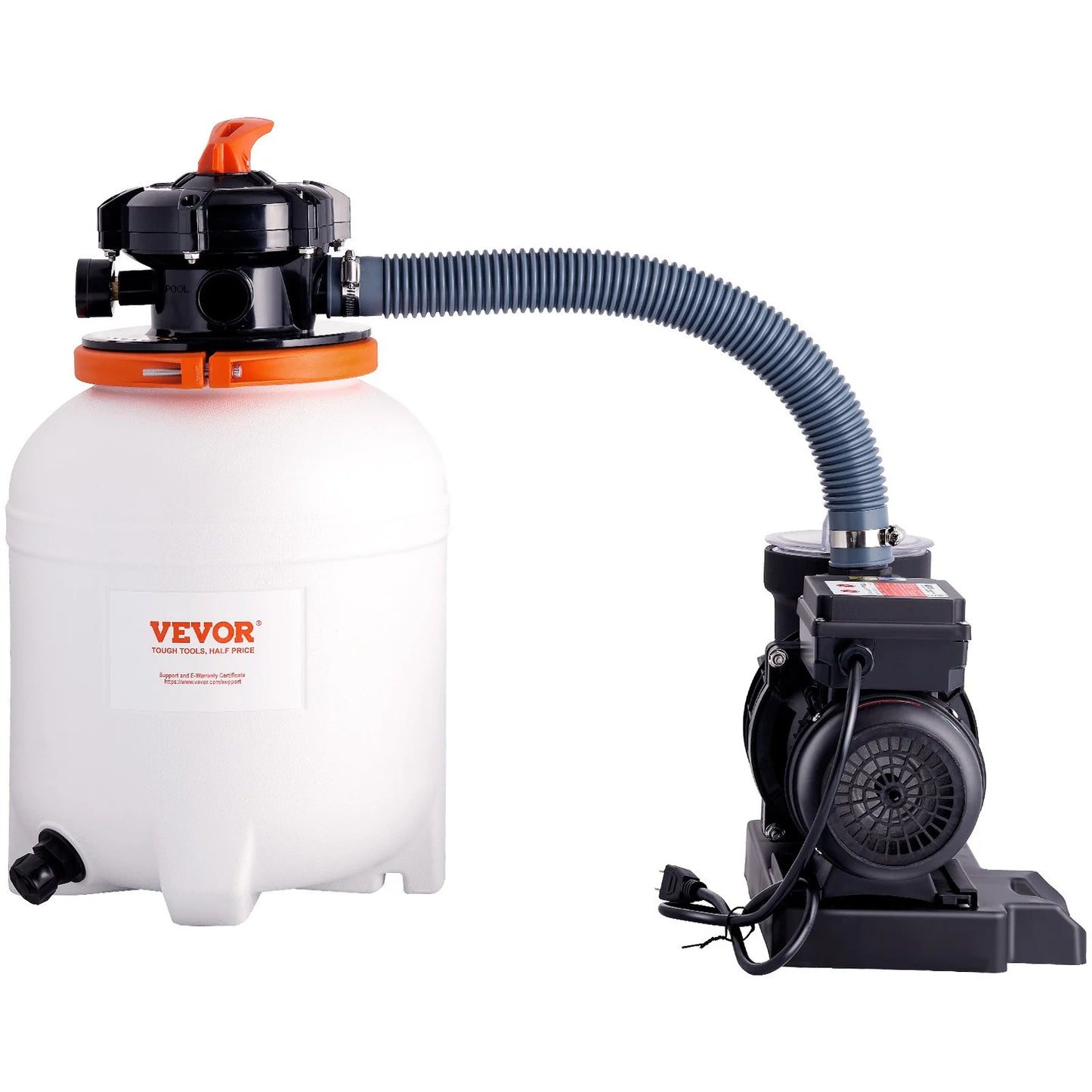 12-Inch 3000 GPH Sand Filter Pump, 1/2 HP, Swimming Pool Pumps System & Filters Combo