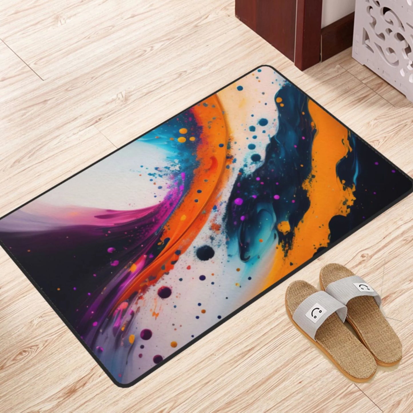 XMXY Fractal Blaze Texture Area Rugs Doormat Outdoor Entrance , Facecloth Non-slip Floor Mat Rug Living Room Kitchen Sink Area Indoor 36"x24"