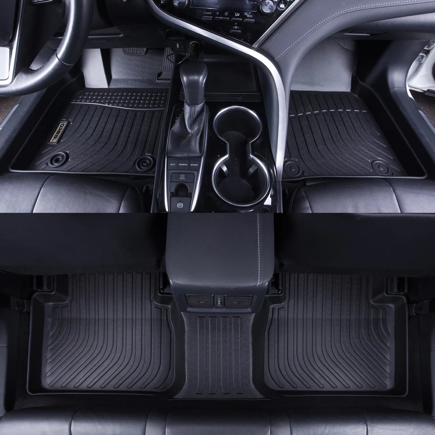 Black Floor Mats Liners Replacement Genesis GV70 2022 2023 Heavy Duty All Protection Front Rear Car Carpet Custom Fit Durable Odorless