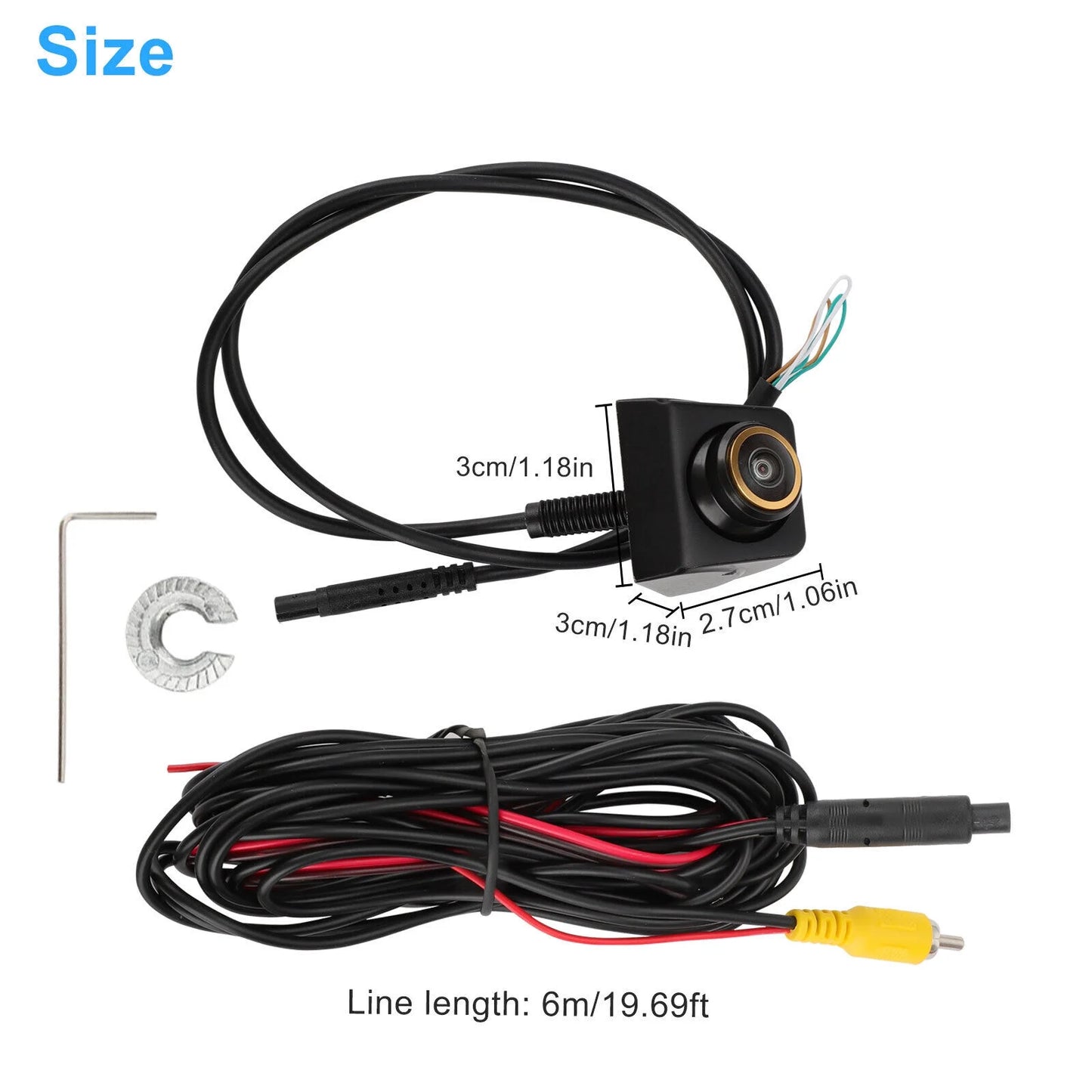 170° Car Rear View Backup Reverse Camera Parking Cam 360° Adjustable Waterproof