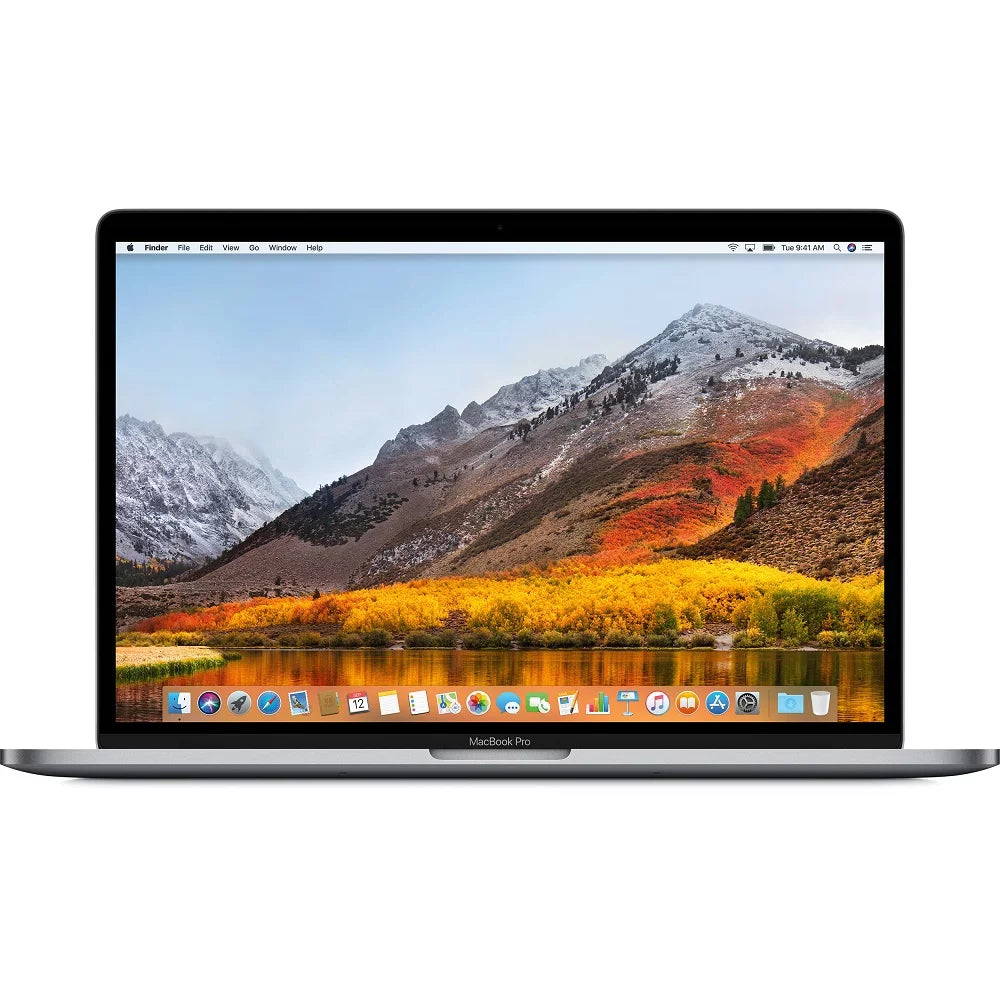 Pre-Owned Apple MacBook Pro Touch Pad 15" Core i7, 2.6GHz 32 GB, 1 TB SSD, 2018, Space Silver, + Case and Apple Wireless Mouse (Refurbished: Like New)