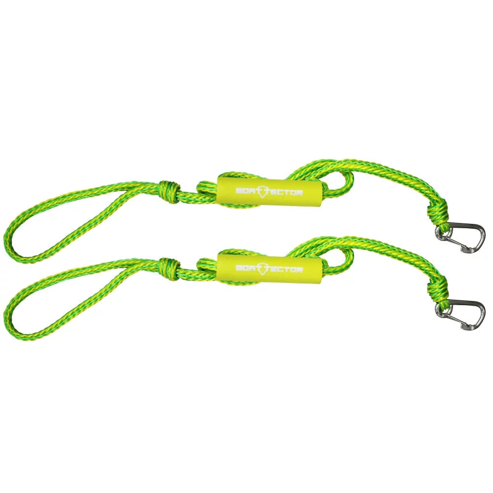 Extreme Max 3006.3132 Watercraft PWC Dock Line Value 2-Pack - 9 Ft., Green and Yellow