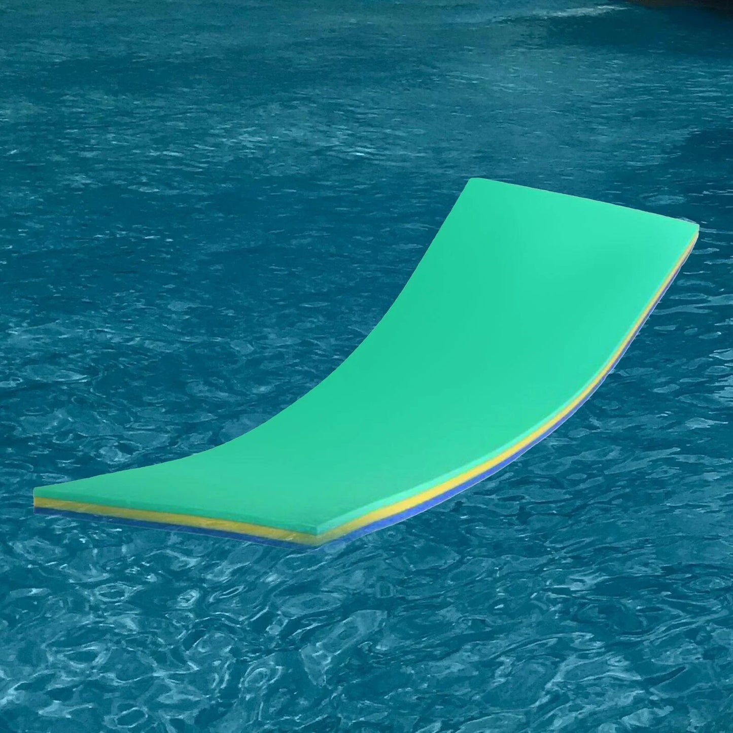 GARENDE Water Mat 3 Layer Raft Pool Relaxing Tear Floats Yellow