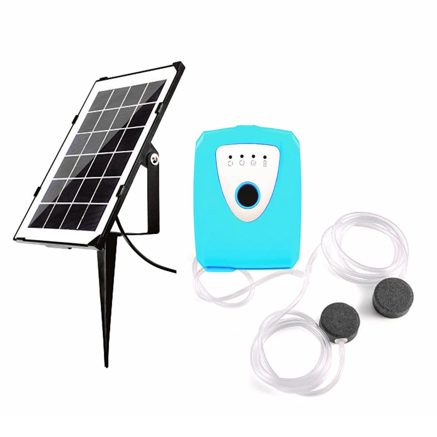 Air Pump,Pump Pump Ponds Pump With Dual Pond Ponds Pools Solar Air Pond Pump 3.5w Solar Dual Pipe Air Bubble Stone Air Fish Pump Aerator Fish Ponds Air Pump Huiop