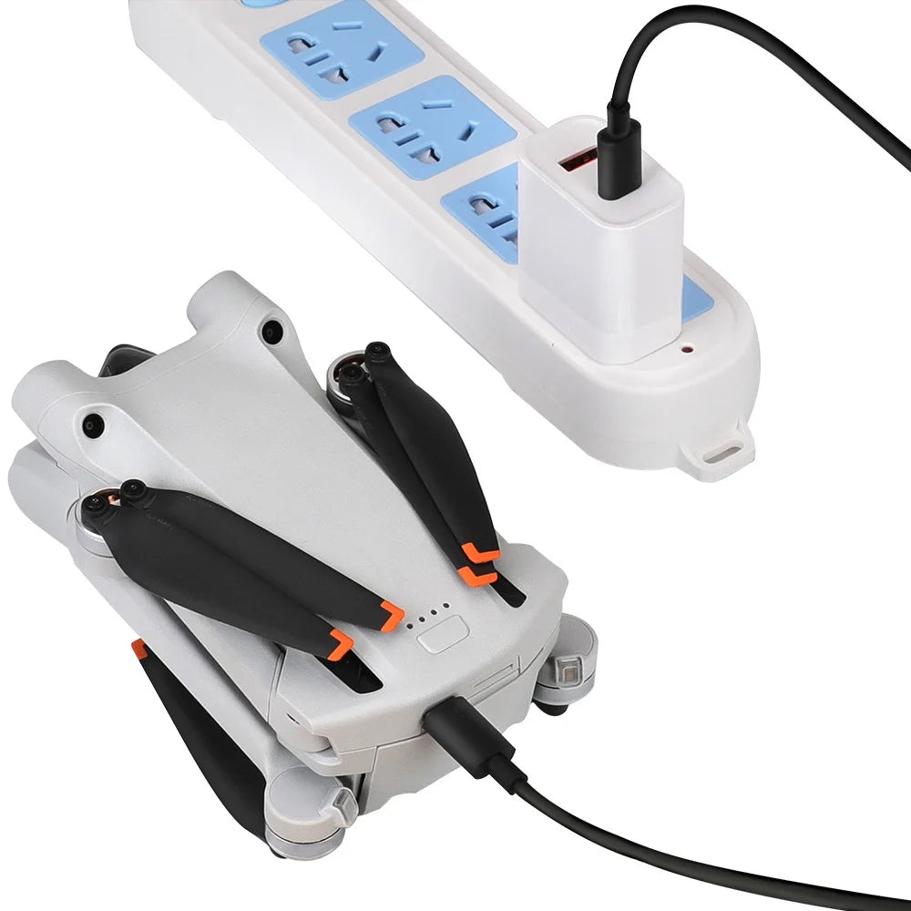 30W USB Charger with Type-C Cable Dual-Port Charging DJI Mini 2/Mini 3 Pro Charging Parts