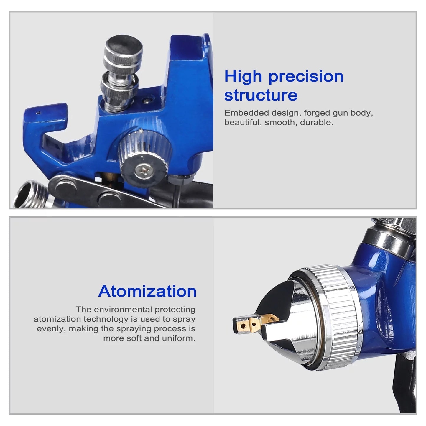 Yabuy HVLP Car Paint Spraying Tool Set 600CC Large Capacity Air Sprayer Stainless Steel Airbrush Kit Auto Paint Repairing Device