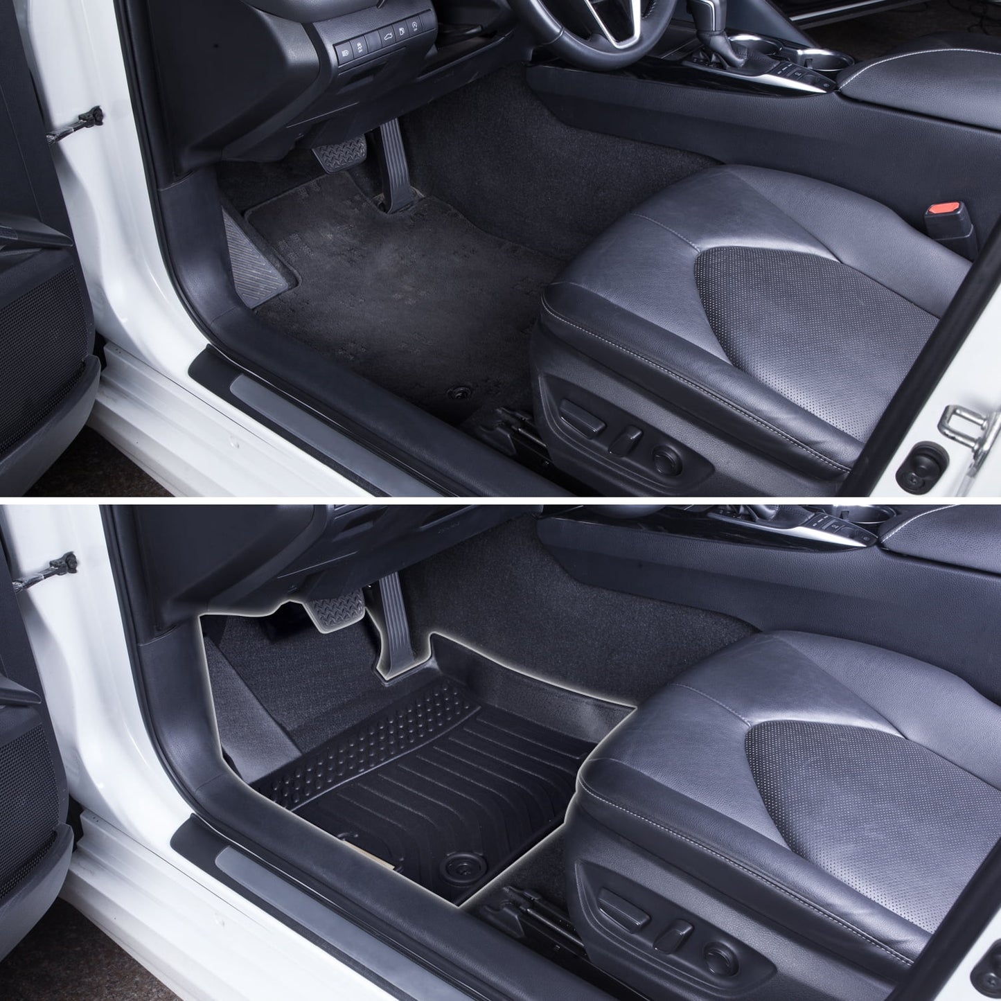 Black Floor Mats Liners Replacement Genesis GV70 2022 2023 Heavy Duty All Protection Front Rear Car Carpet Custom Fit Durable Odorless