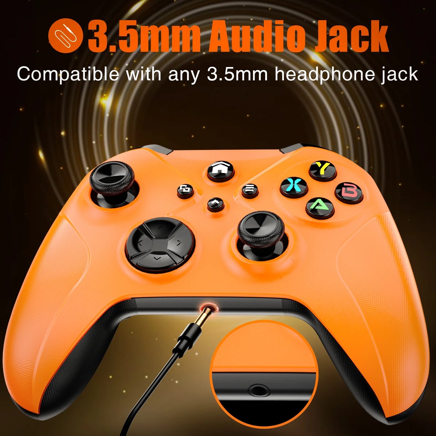Bonacell Wireless Controller Xbox One, (Watch Video to Update XBOX)Game Controller with Xbox One/Xbox One X/S, Xbox Series S/X Gamepad Support Turbo/3.5mm Headphone Jack/Macro Functions