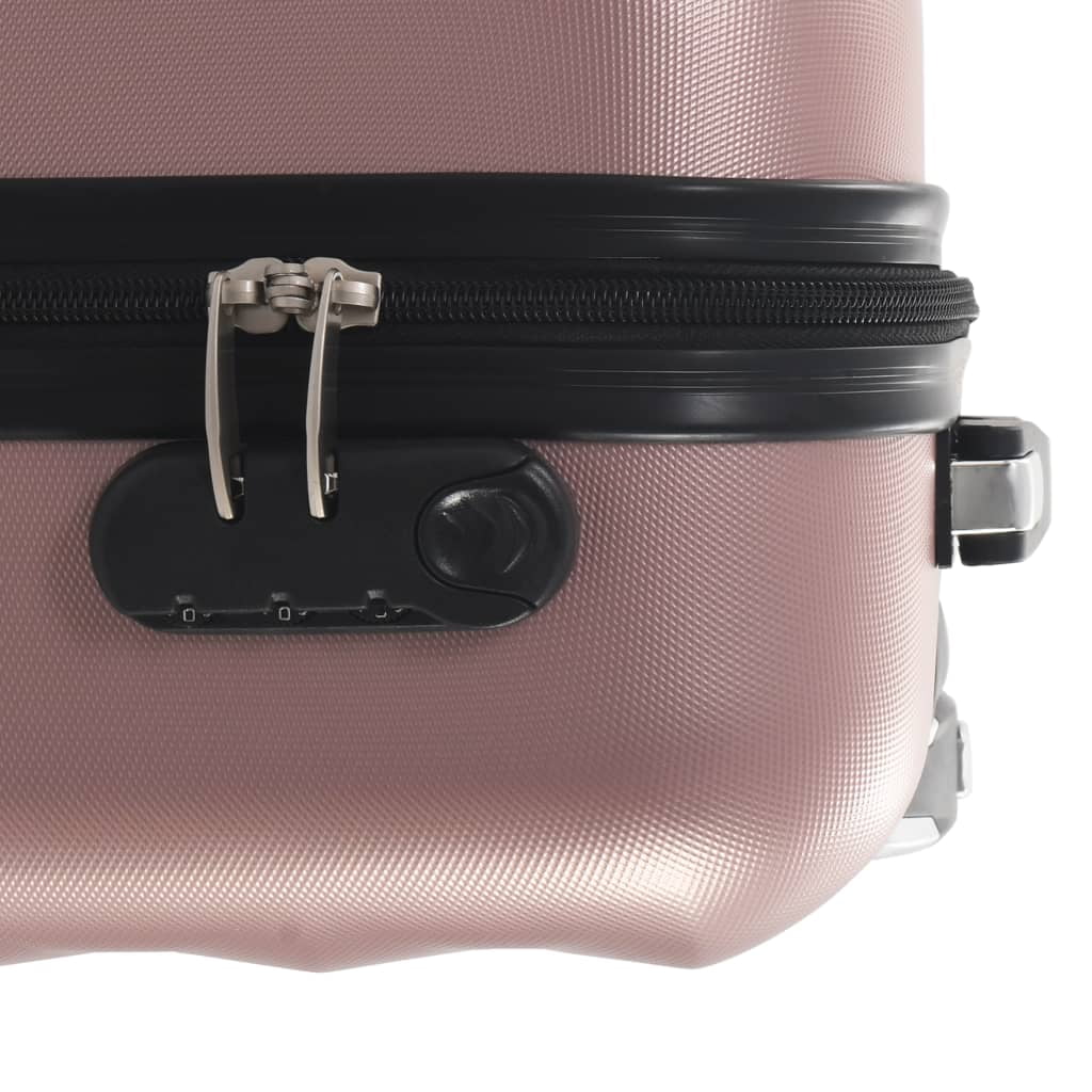 Andoer parcel,Internal 21.7" X Rose Abs Dimensions Abs Shell X 8.7" Locks And Shell Castors Suitcase Shell Bussiness 21.7" X 14.2" 1106442a WithLocks Vidaxl With