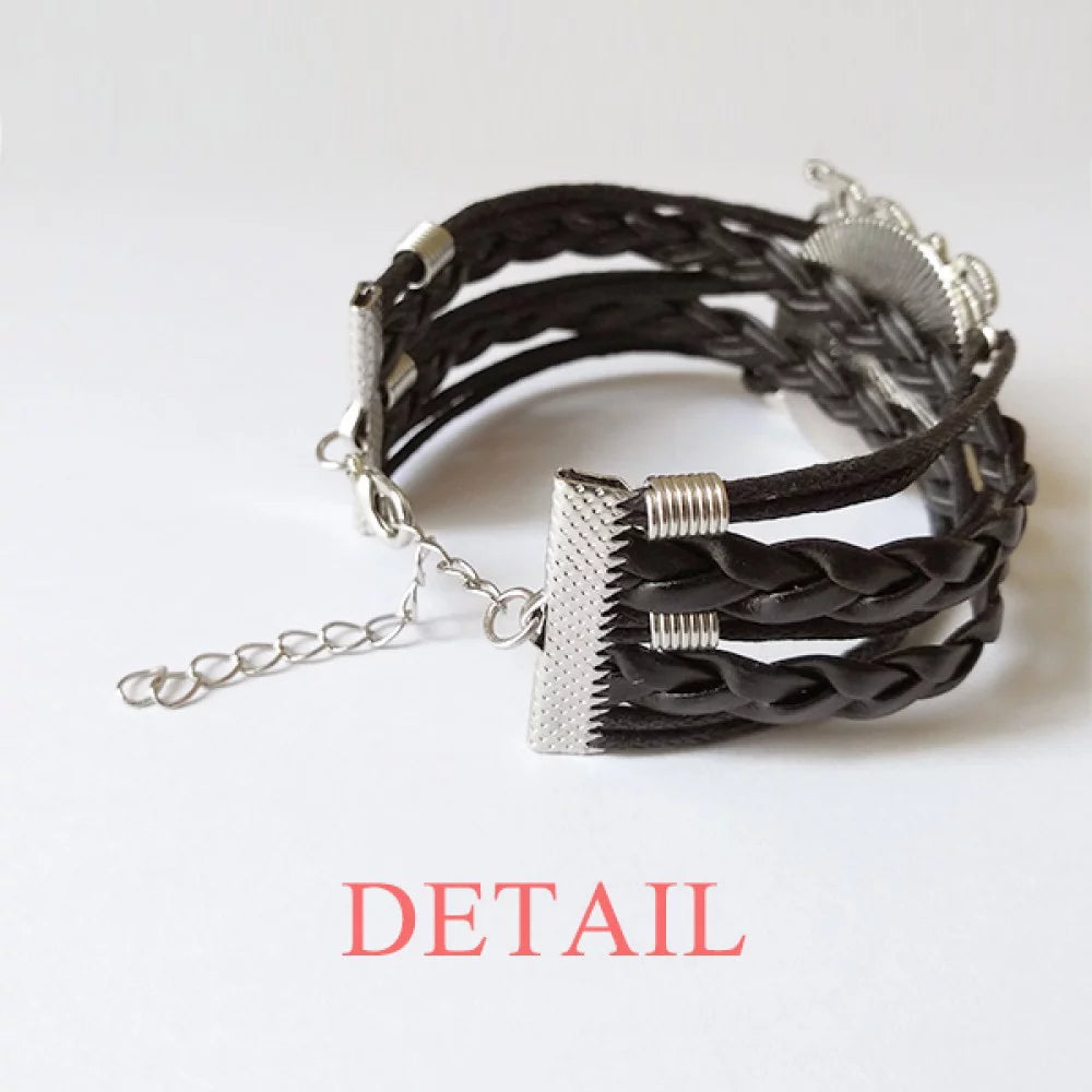 Trans Man Support LGBT Transgender Bracelet Love Accessory Twisted Leather Knitting Rope Wristband