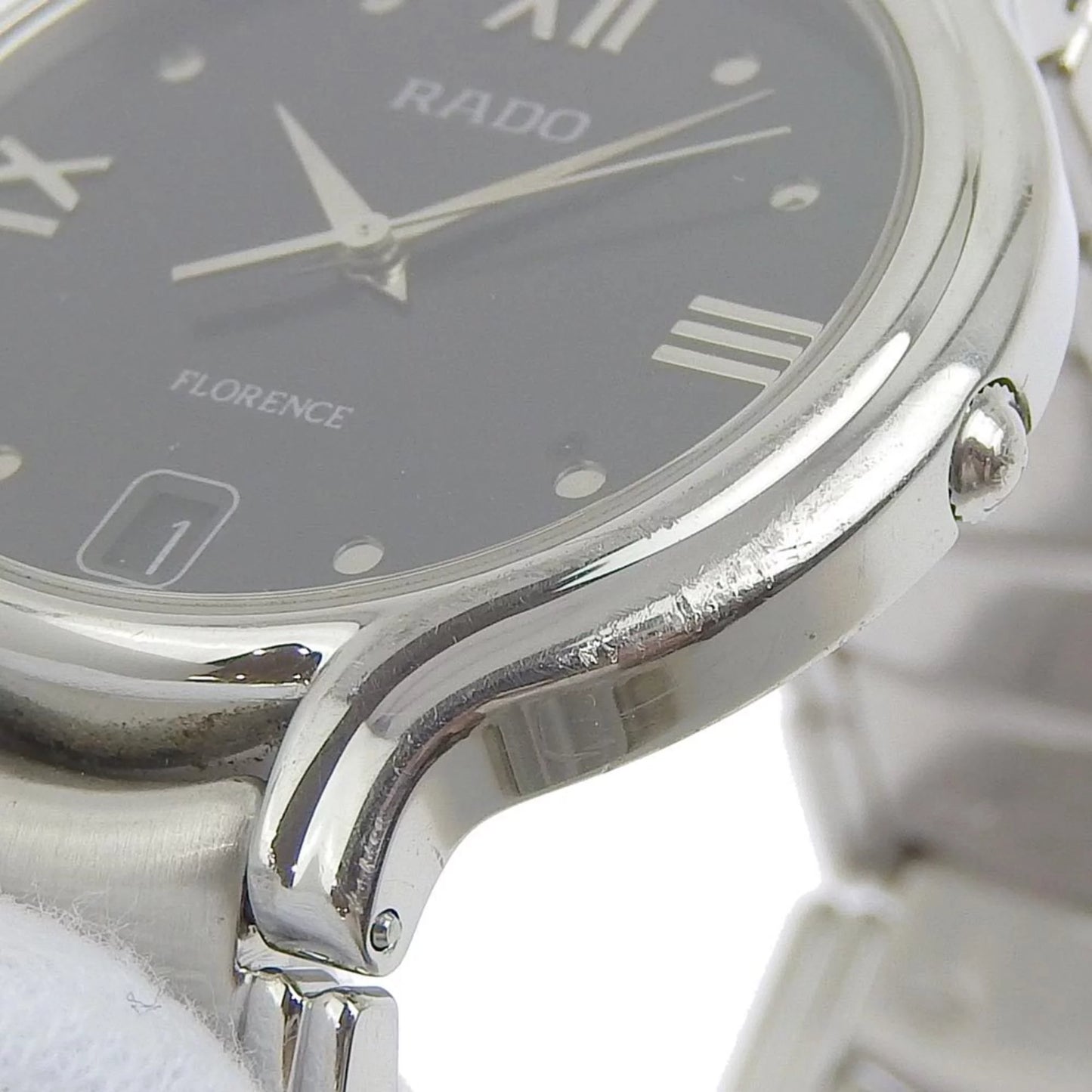 Pre-Owned Rado RADO Florence men's quartz battery watch black dial 115 3777 4 (Good)
