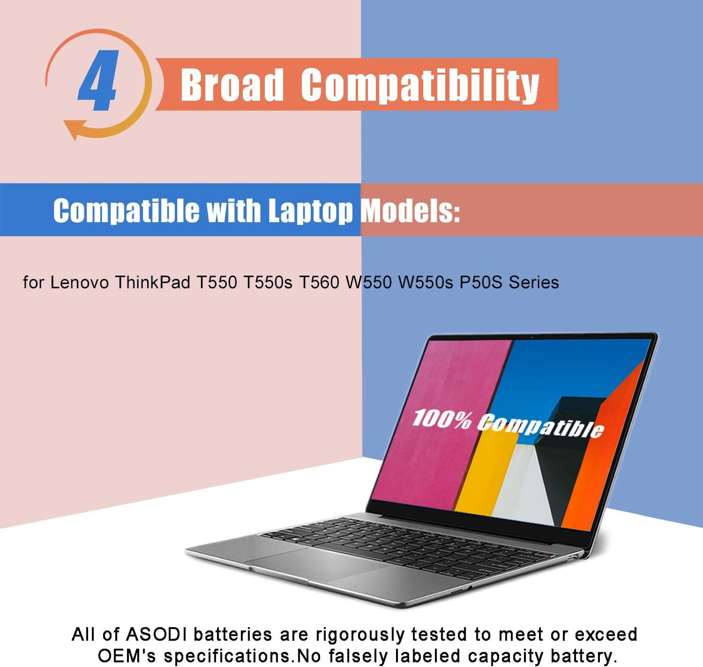 45N1742 Laptop y with Lenovo ThinkPad T550 T550s T560 W550 W550s P50S Series Notebook 45N1740