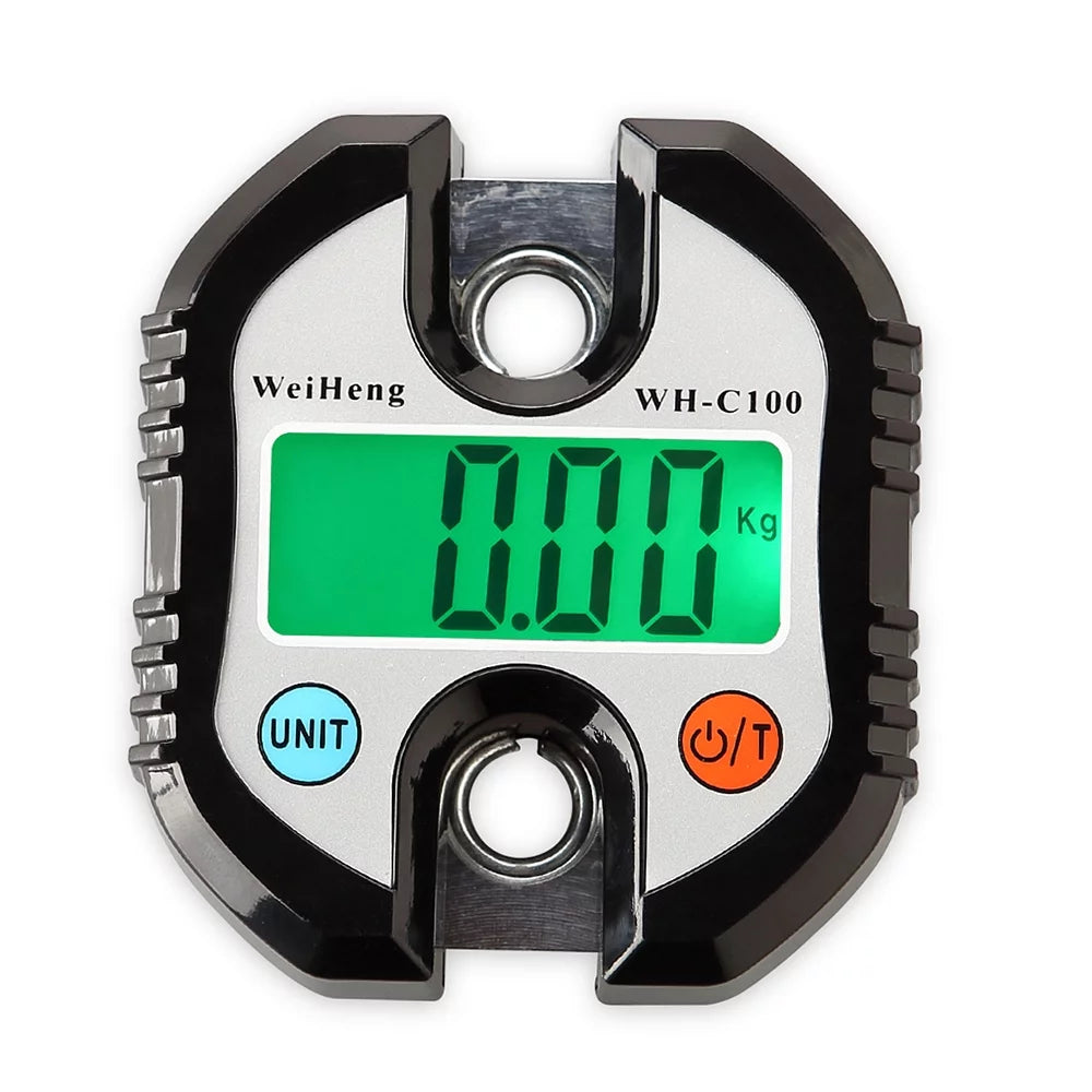 WeiHeng Portable Digital Luggage Scale Fish Scale with Tracking and Tare Function 150kg Double- Scale Digital Hanging Scale