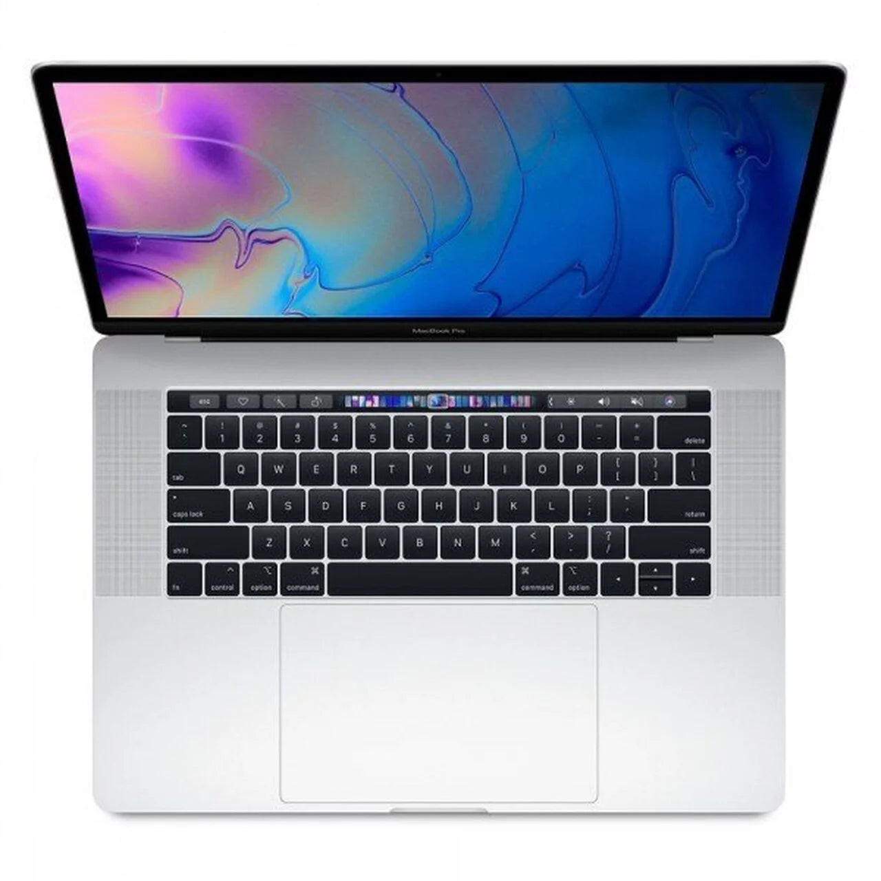 Pre-Owned Apple MacBook Pro Touch Pad 15" Core i7, 2.6GHz 32 GB, 1 TB SSD, 2018, Space Silver, + Case and Apple Wireless Mouse (Refurbished: Like New)