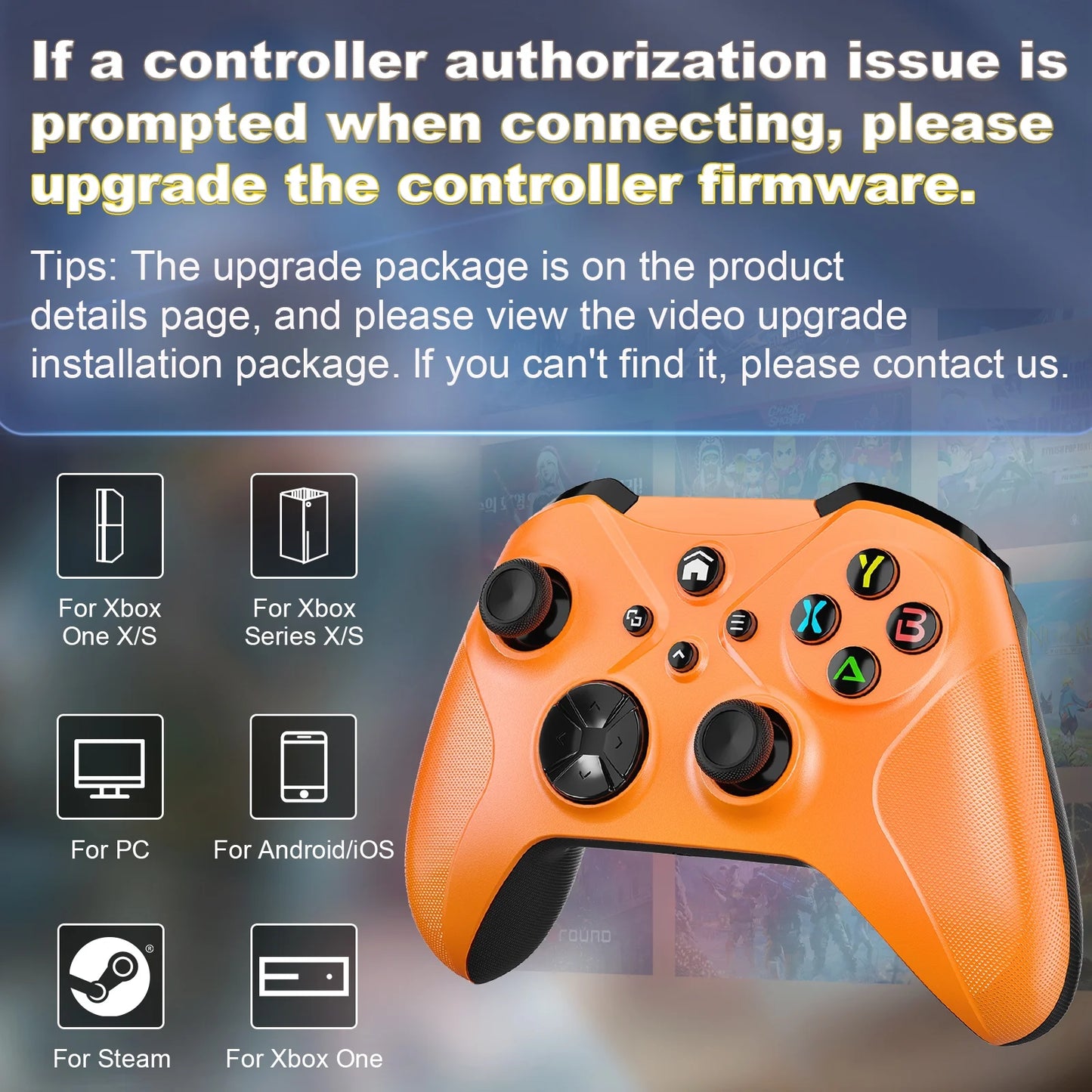 Bonacell Wireless Controller Xbox One, (Watch Video to Update XBOX)Game Controller with Xbox One/Xbox One X/S, Xbox Series S/X Gamepad Support Turbo/3.5mm Headphone Jack/Macro Functions