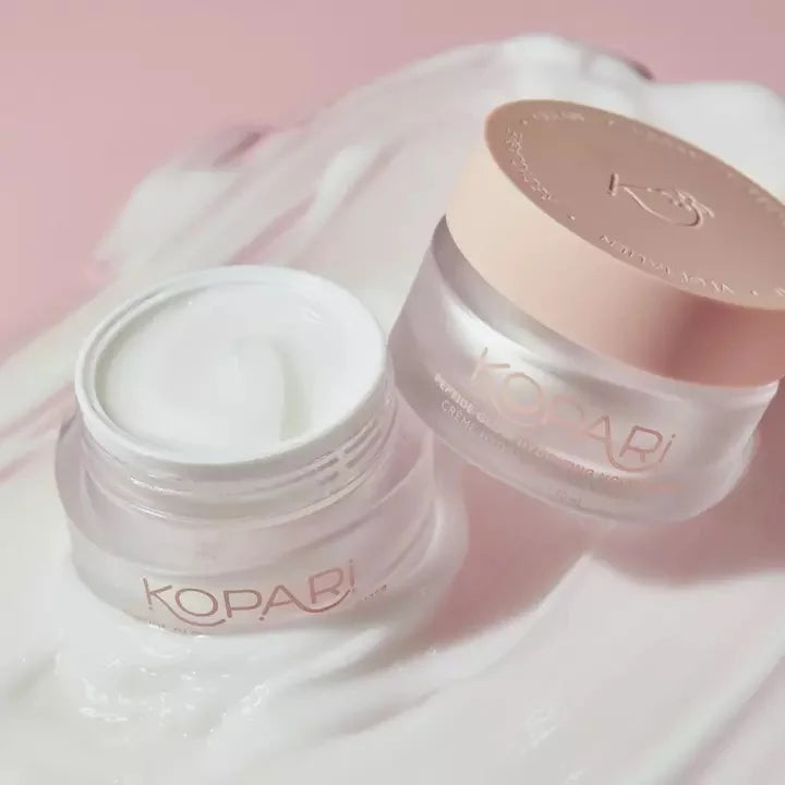 Kopari Peptide Glow Hydrating Cream Face Moisturizer, Supports Anti Aging, Helps Smooth Fine Lines and Wrinkles, Lightweight Moisturizing Face Lotion, Boosts Collagen, Cruelty Free, Vegan, 1.7 Fl Oz