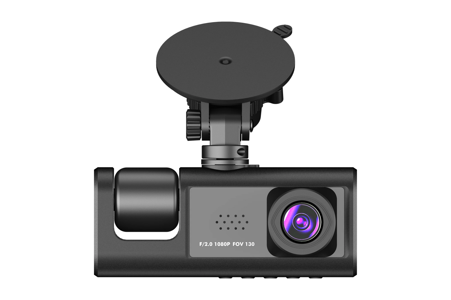 3 Channel Dash cam, 2-inch Screen Driving Recorder, High-Definition 1080P, Night Vision, Loop recording, Motion Detection, G-Sensor +32 GB SD Card