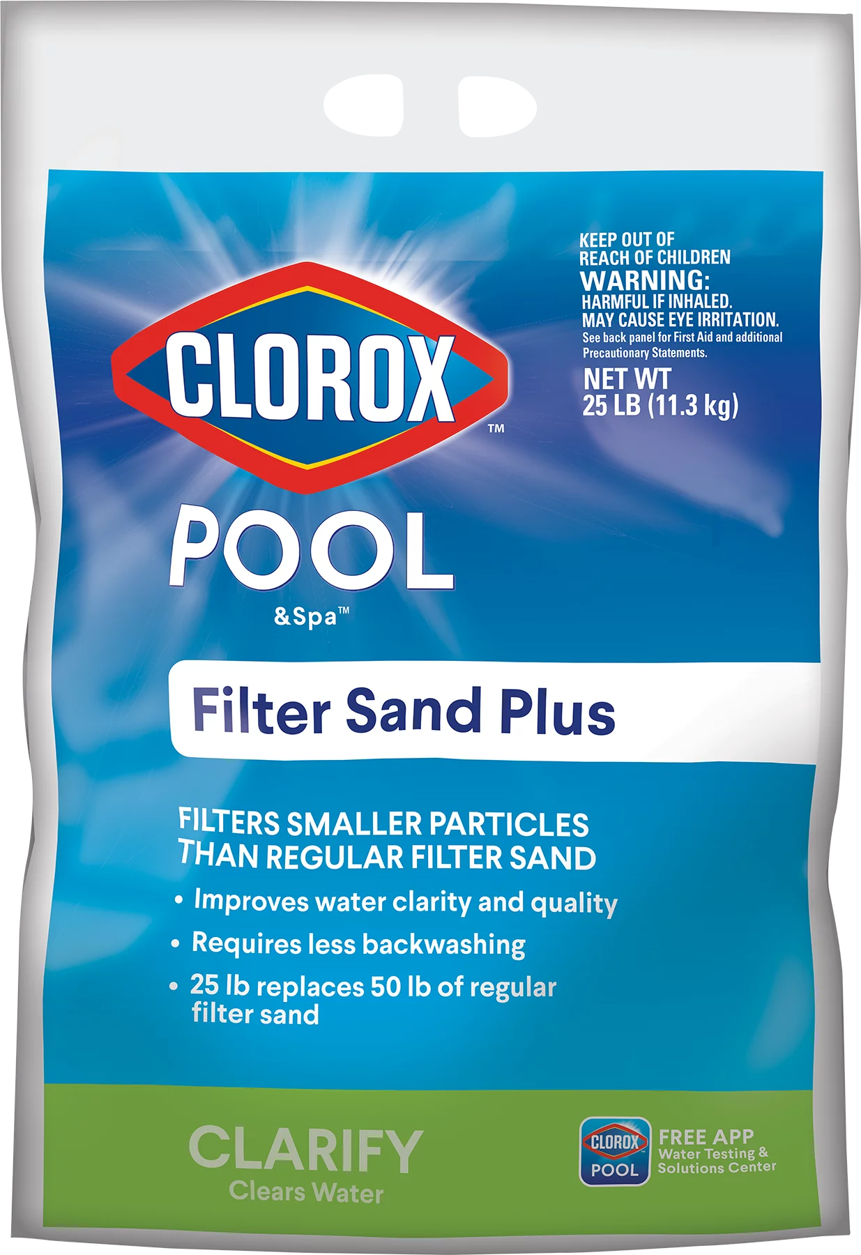 Clorox Pool&Spa 25 lb Filter Granular Sand Plus ( Swimming Pool Use)
