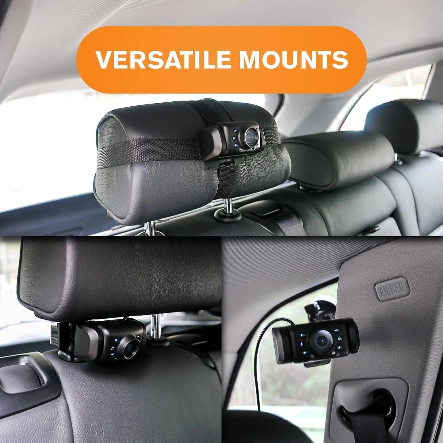 Yada , Car Portable Baby Monitor with Night Vision Cam, Wireless Transmission, Universally , 4.3 Digital Display, Mounts onto Headrest and/or Windshield