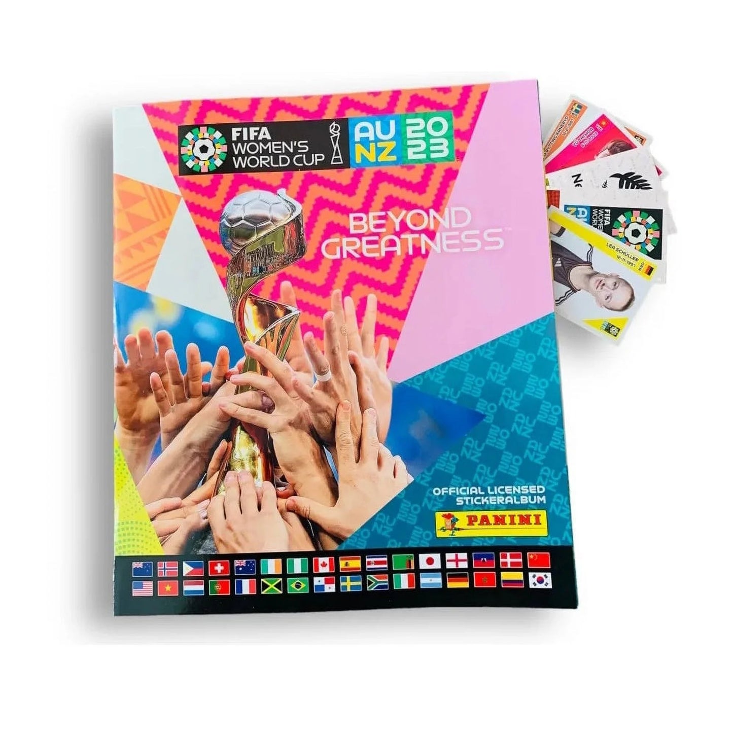 2023 Panini Women's FIFA World Cup Stickers - Mega Starter Pack (Album + 51 Stickers)